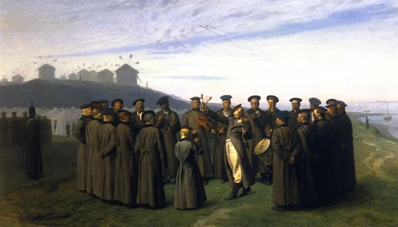 Ricreazione in un campo russo - Jean-Léon Gérôme