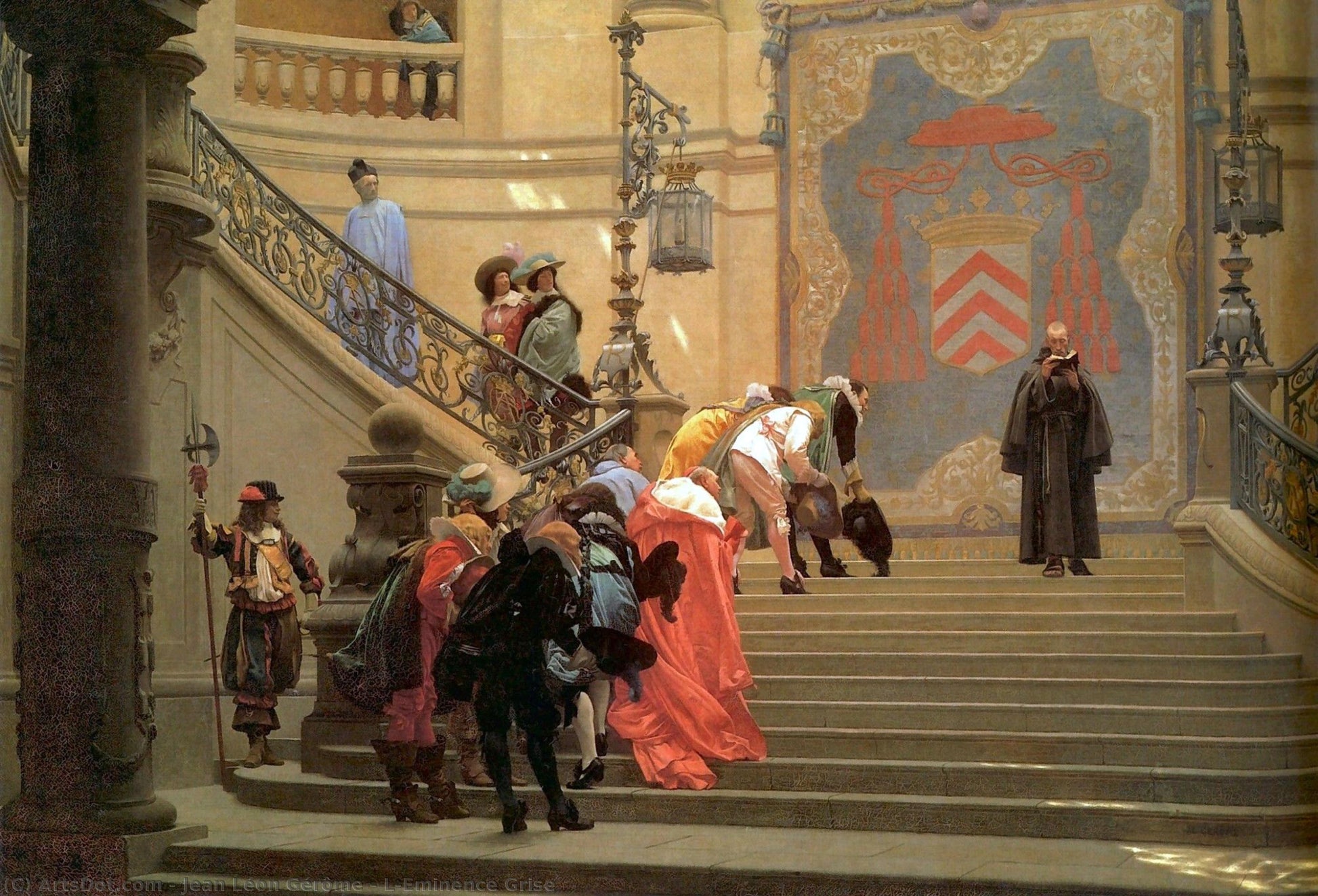 Reproduction du tableau « L'Éminence grise - Jean-Léon Gérôme » par Alpha Reproduction en peinture à l’huile