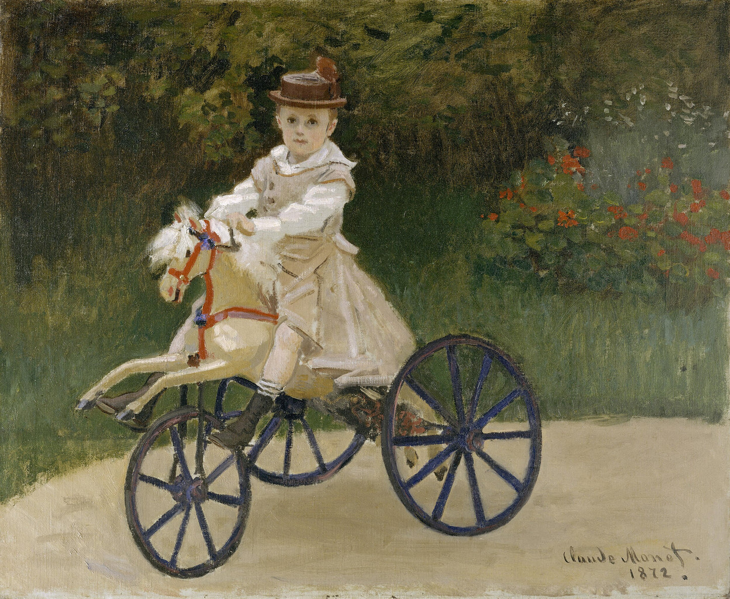 « Jean Monet sul suo cavallo a dondolo » – Claude Monet (1872)