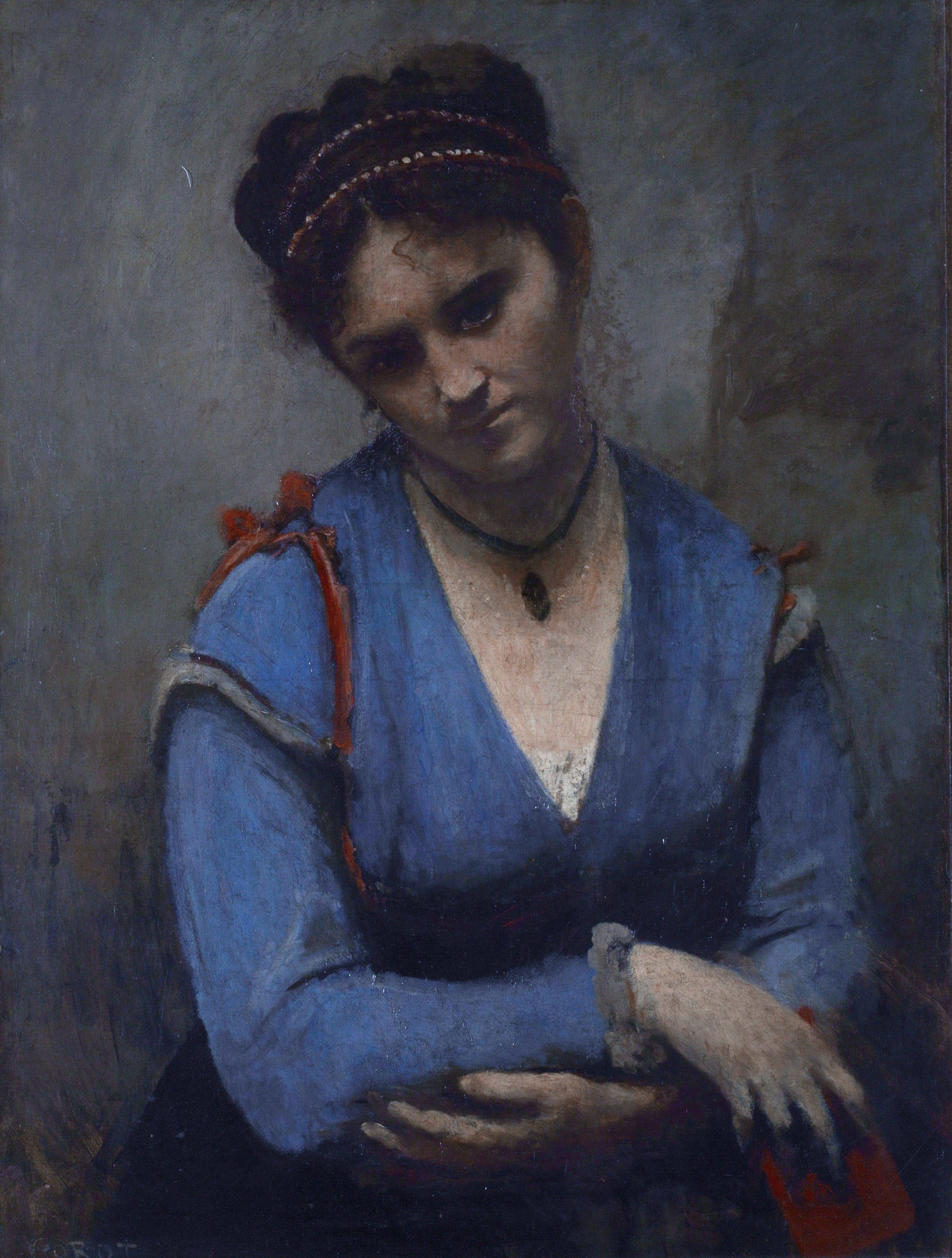 Portrait de Mariette Gambay - Jean-Baptiste Camille Corot