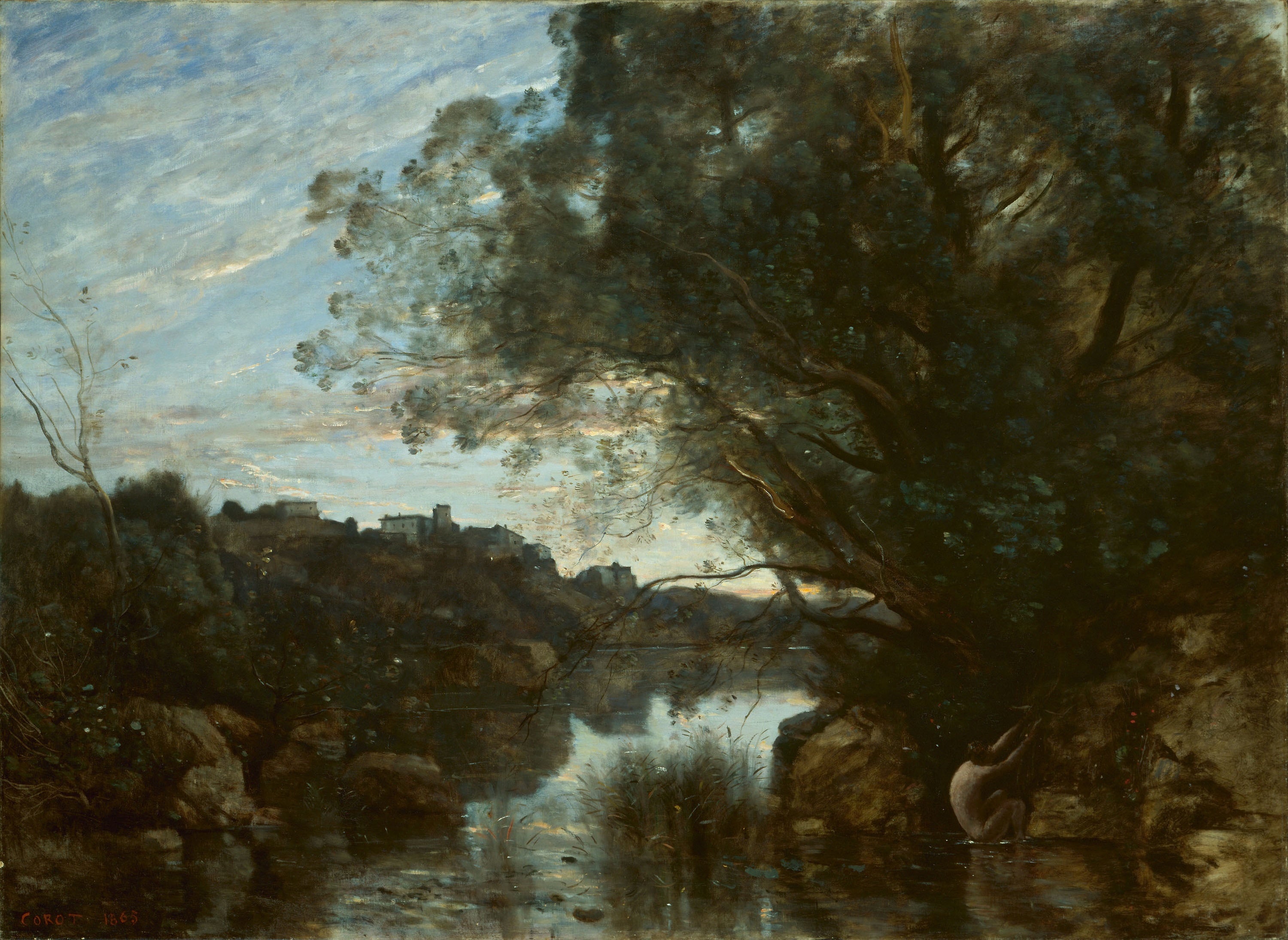 Souvenir des environs du lac de Nemi - Jean-Baptiste Camille Corot