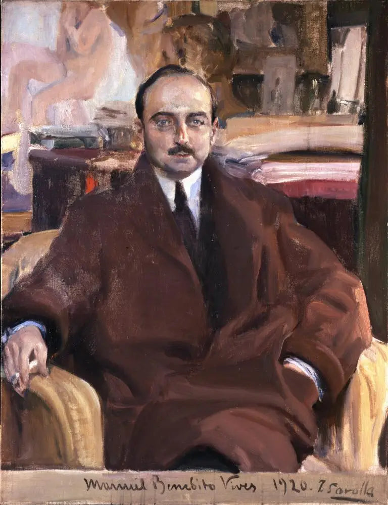 Reproduction du tableau « Manuel Benedito Vives - Joaquín Sorolla » par Alpha Reproduction en peinture à l’huile