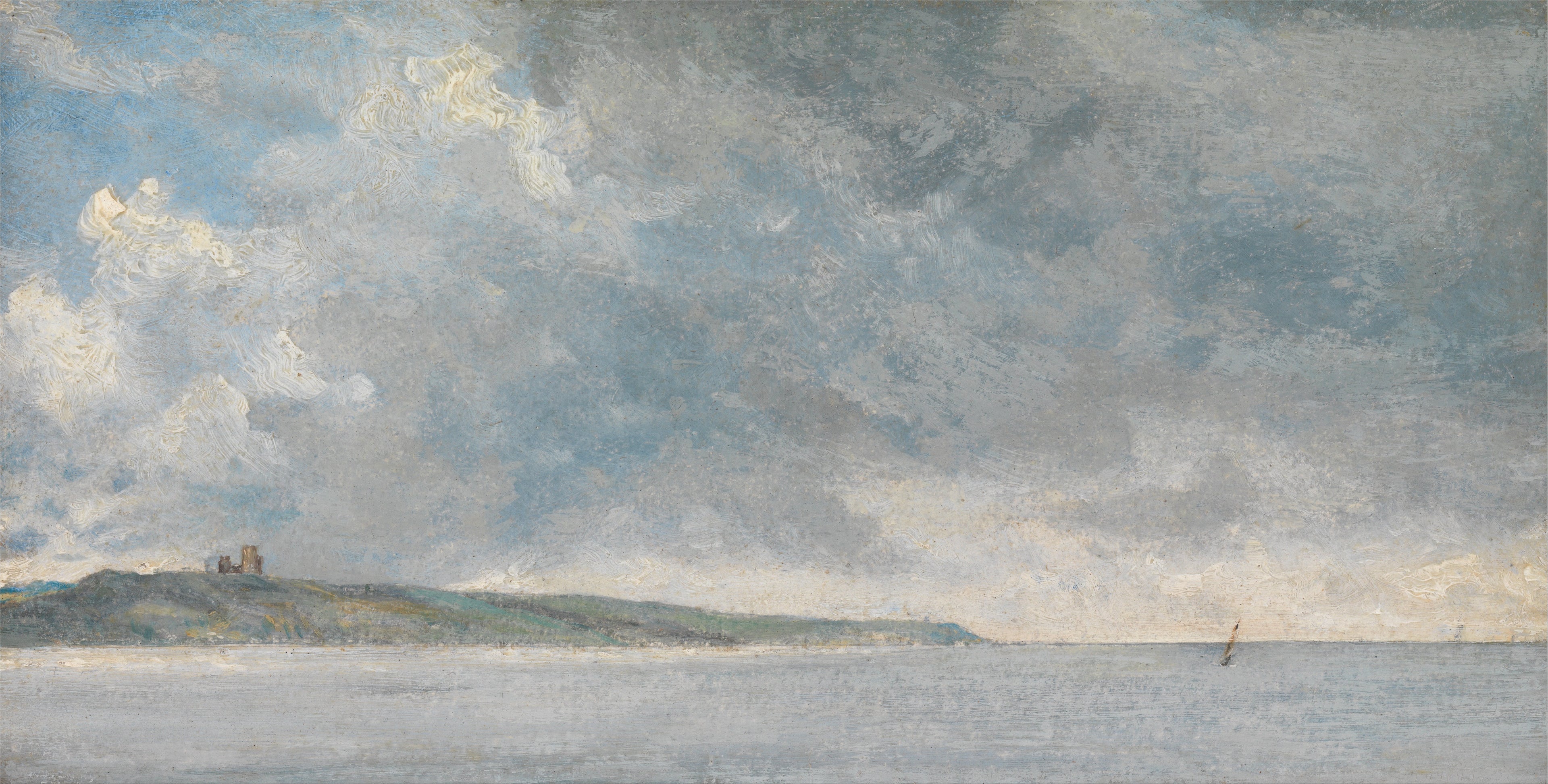 Scène côtière avec falaise - John Constable