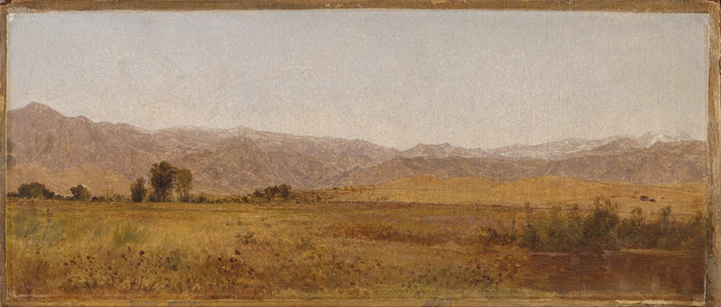 Chaîne enneigée e contreforti della valle di Valmo - John Frederick Kensett