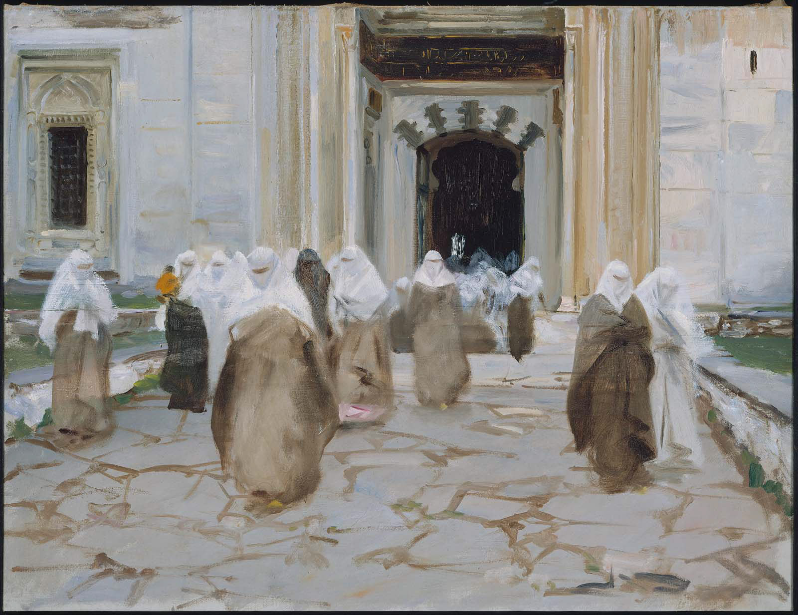 Reproduction du tableau « Porte d'une mosquée - John Singer Sargent » par Alpha Reproduction en peinture à l’huile