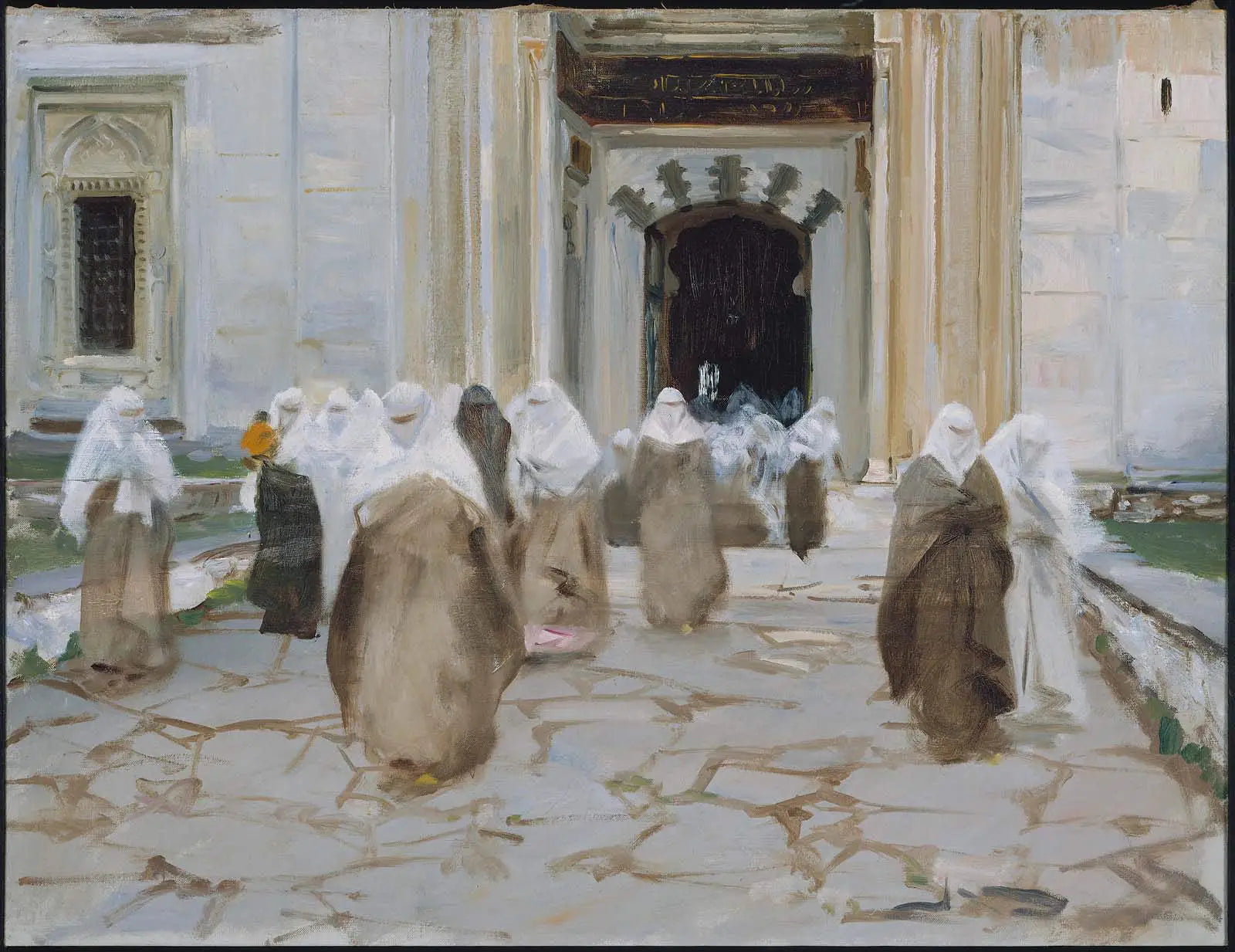 Reproduction du tableau « Porte d'une mosquée - John Singer Sargent » par Alpha Reproduction en peinture à l’huile