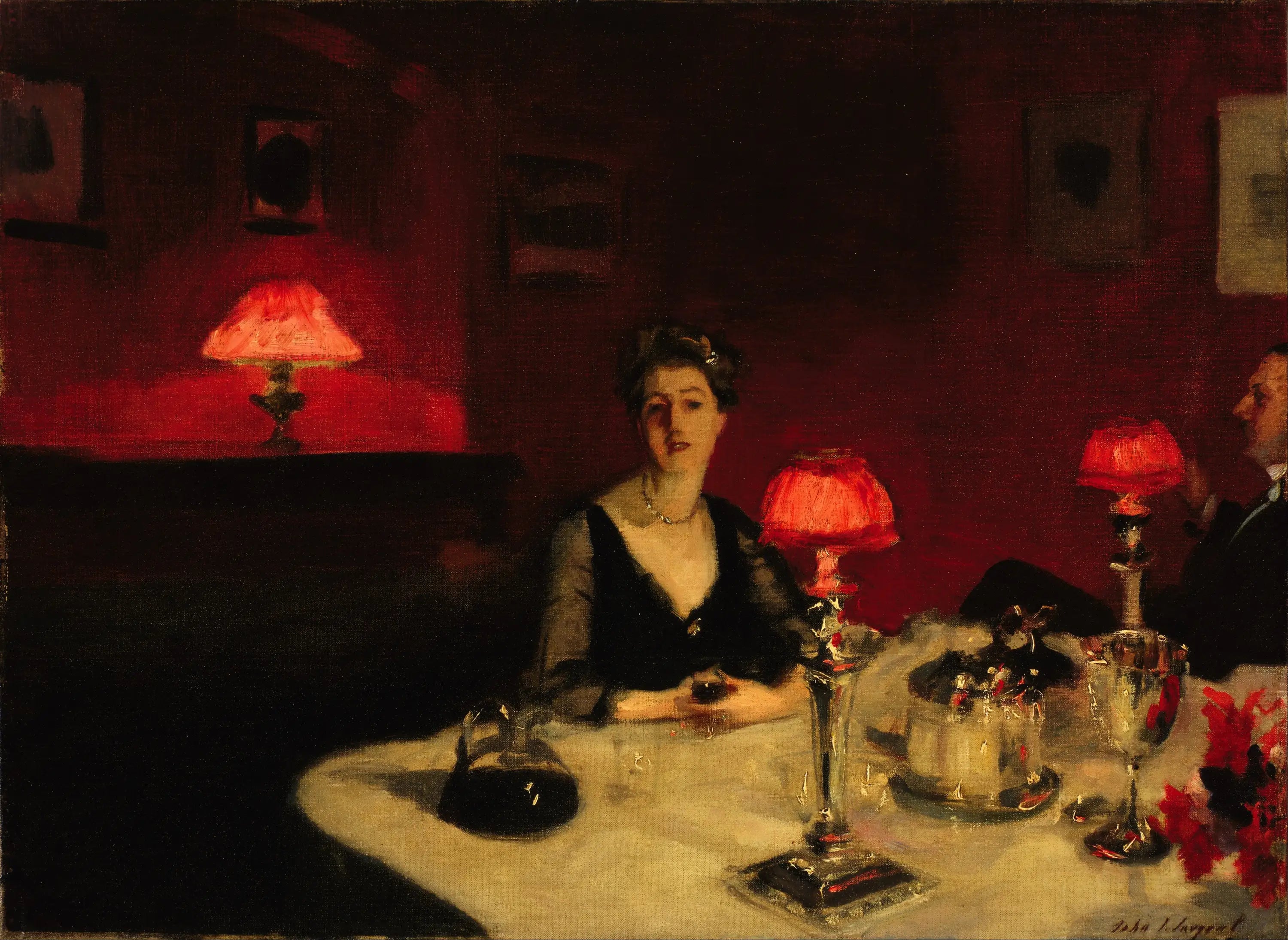 Reproduction du tableau « Le Verre de Porto - John Singer Sargent » par Alpha Reproduction en peinture à l’huile