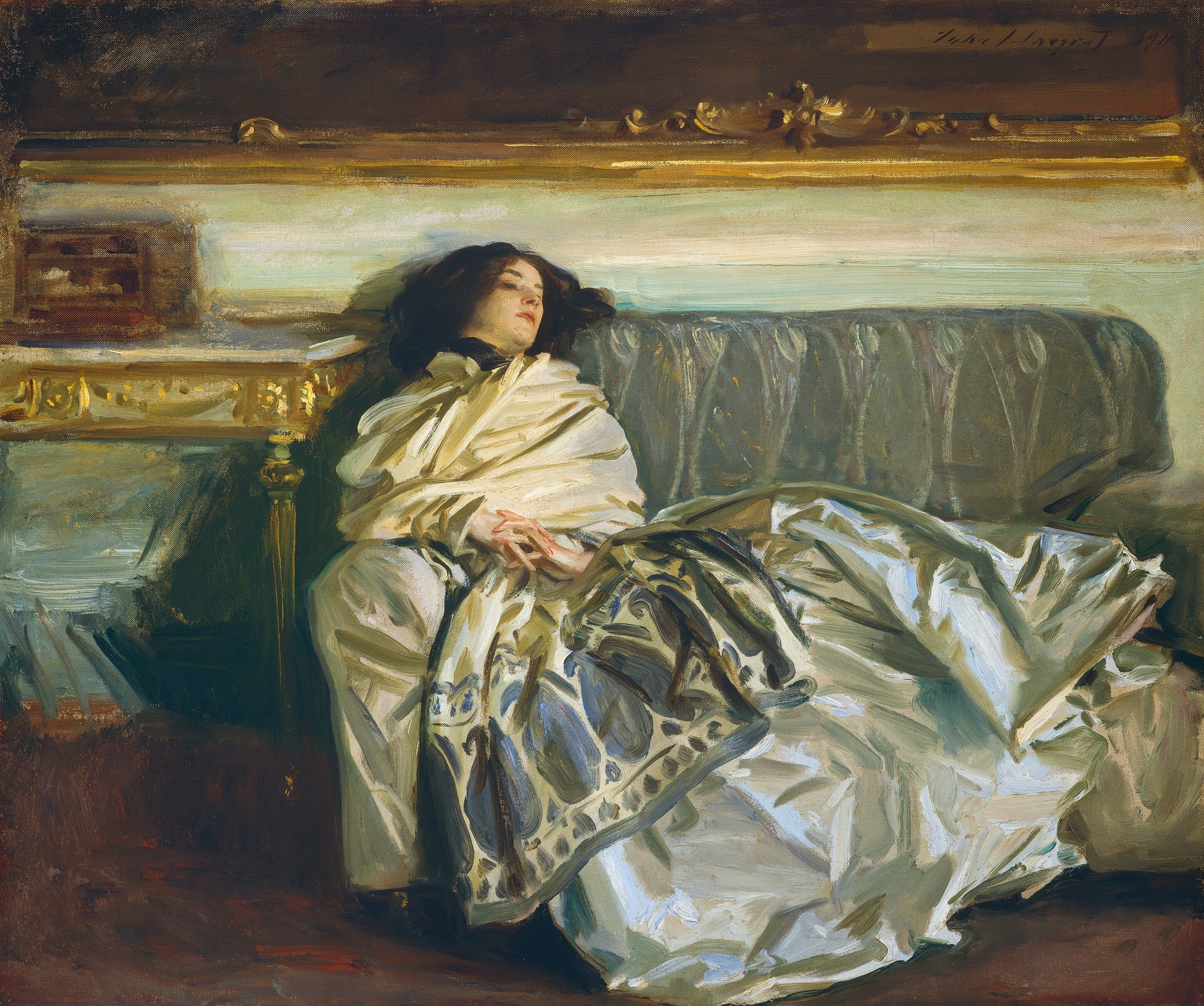 Reproduction du tableau « Nonchaloir - John Singer Sargent » par Alpha Reproduction en peinture à l’huile