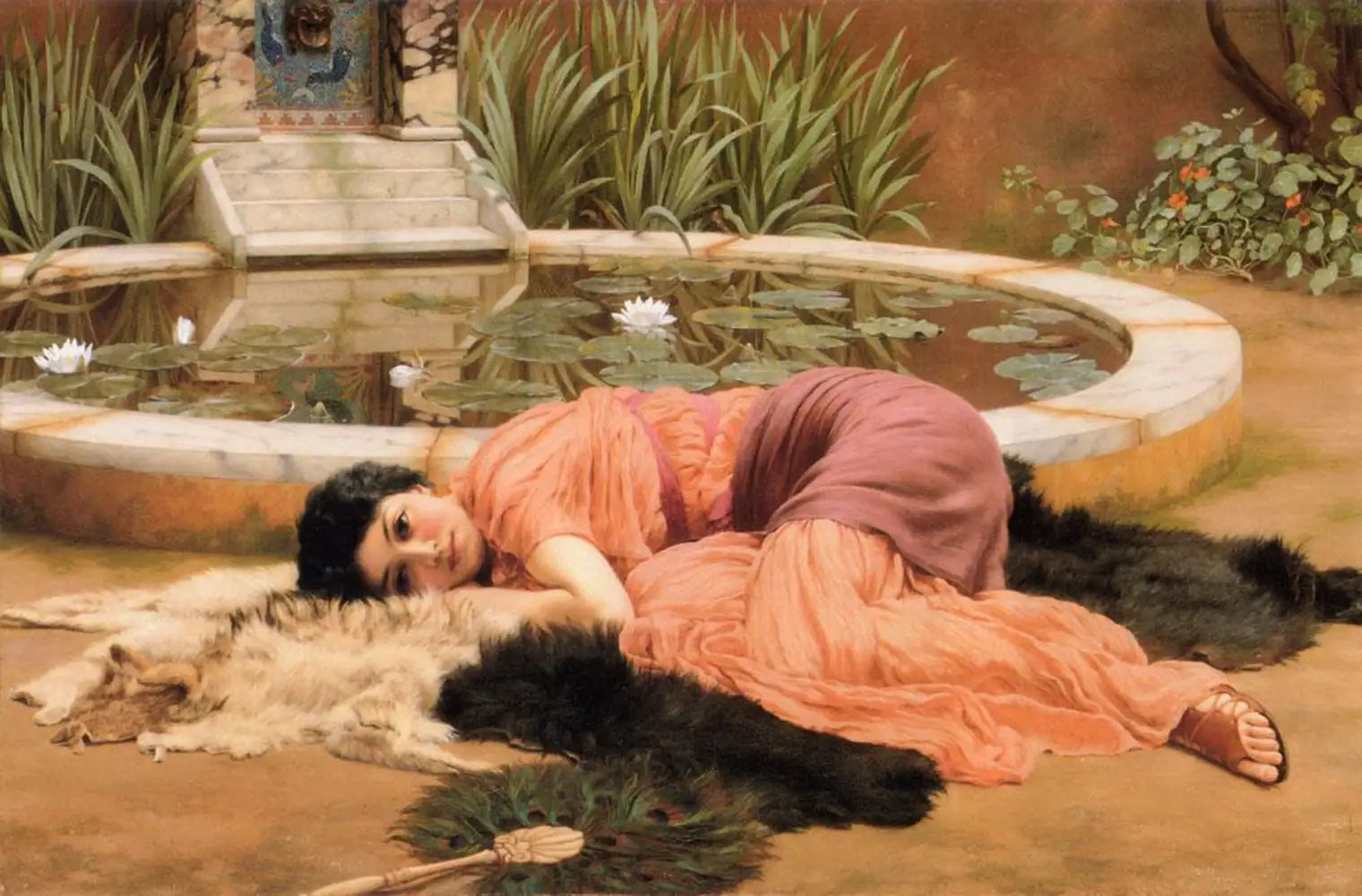 Dolce far niente (1904) - John William Godward - Alpha Reproduction