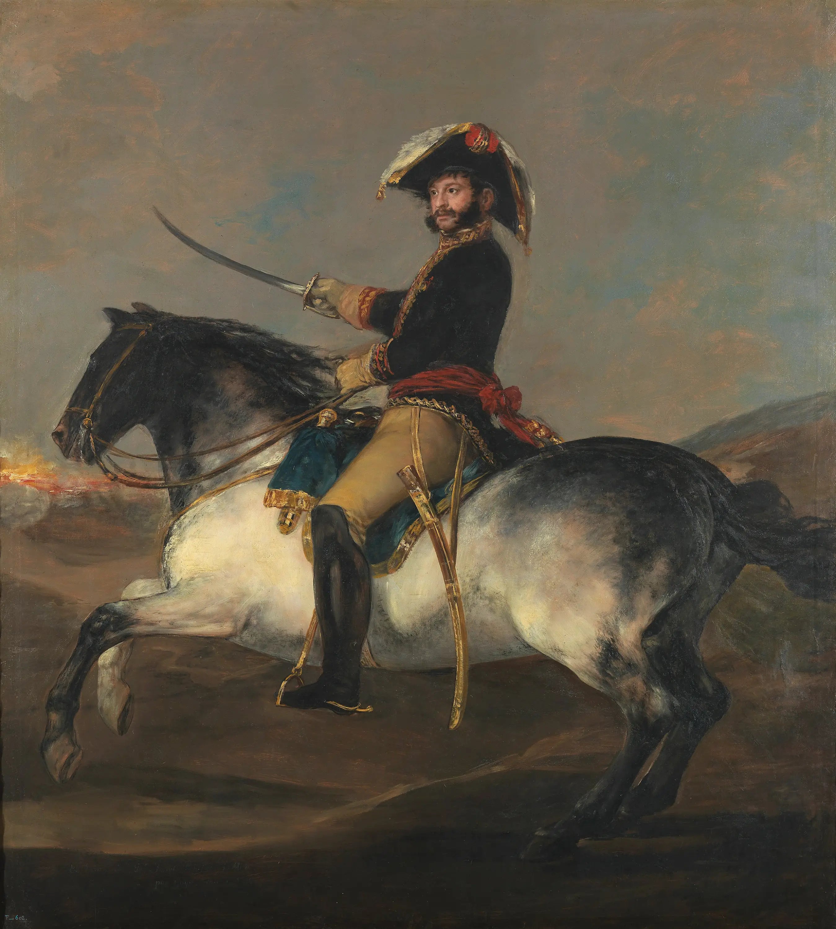 Reproduction du tableau « Le général José de Palafox à cheval - Francisco de Goya » par Alpha Reproduction en peinture à l’huile