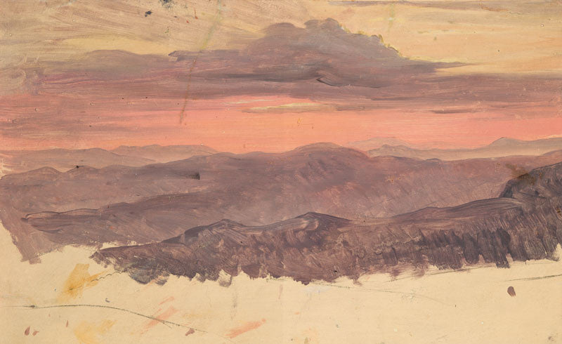 Coucher de soleil dans les montagnes, Josef Mánes, 1840