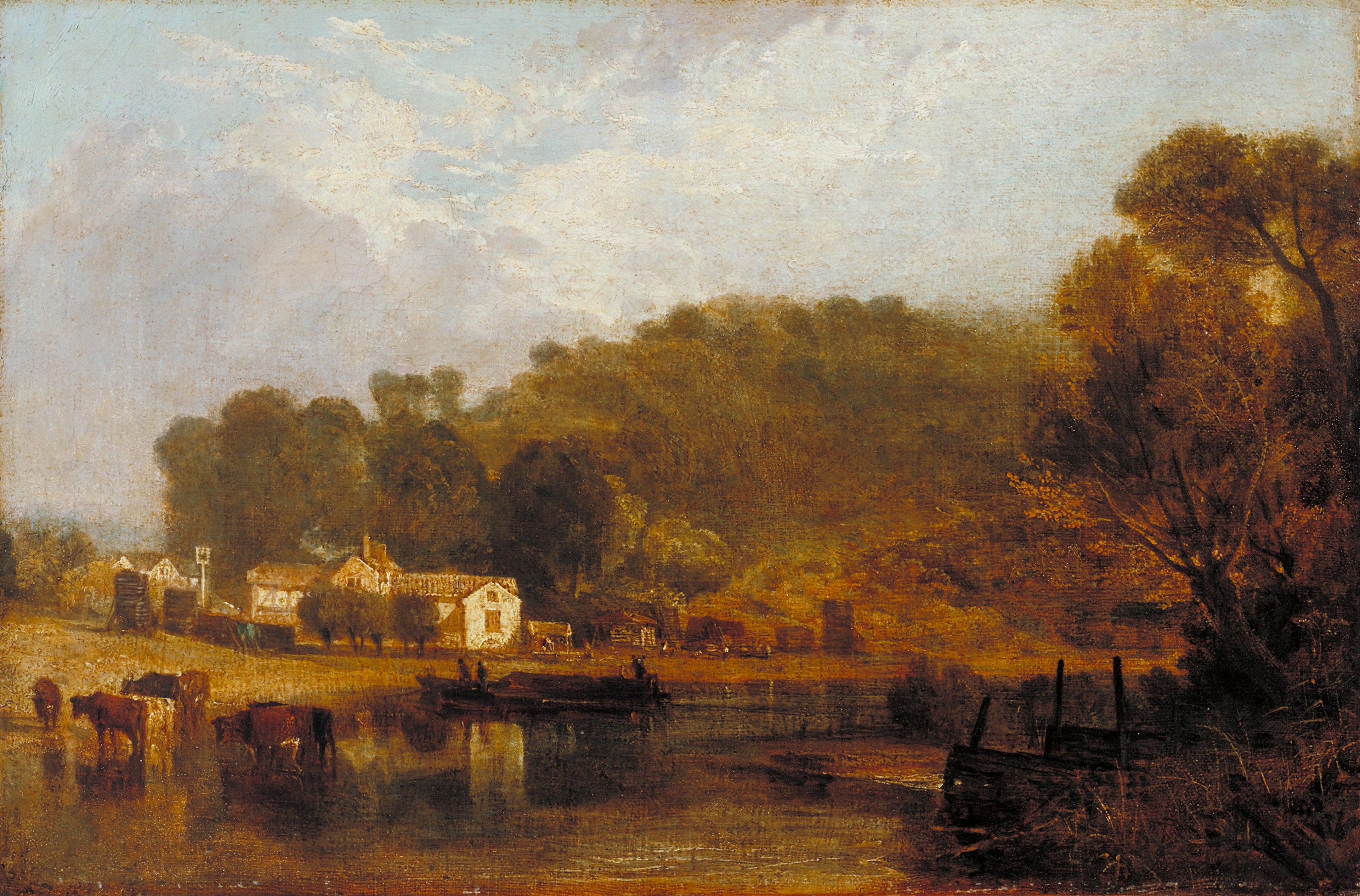 Reproduction du tableau « Cliveden on Thames - J. M. W. Turner » par Alpha Reproduction en peinture à l’huile