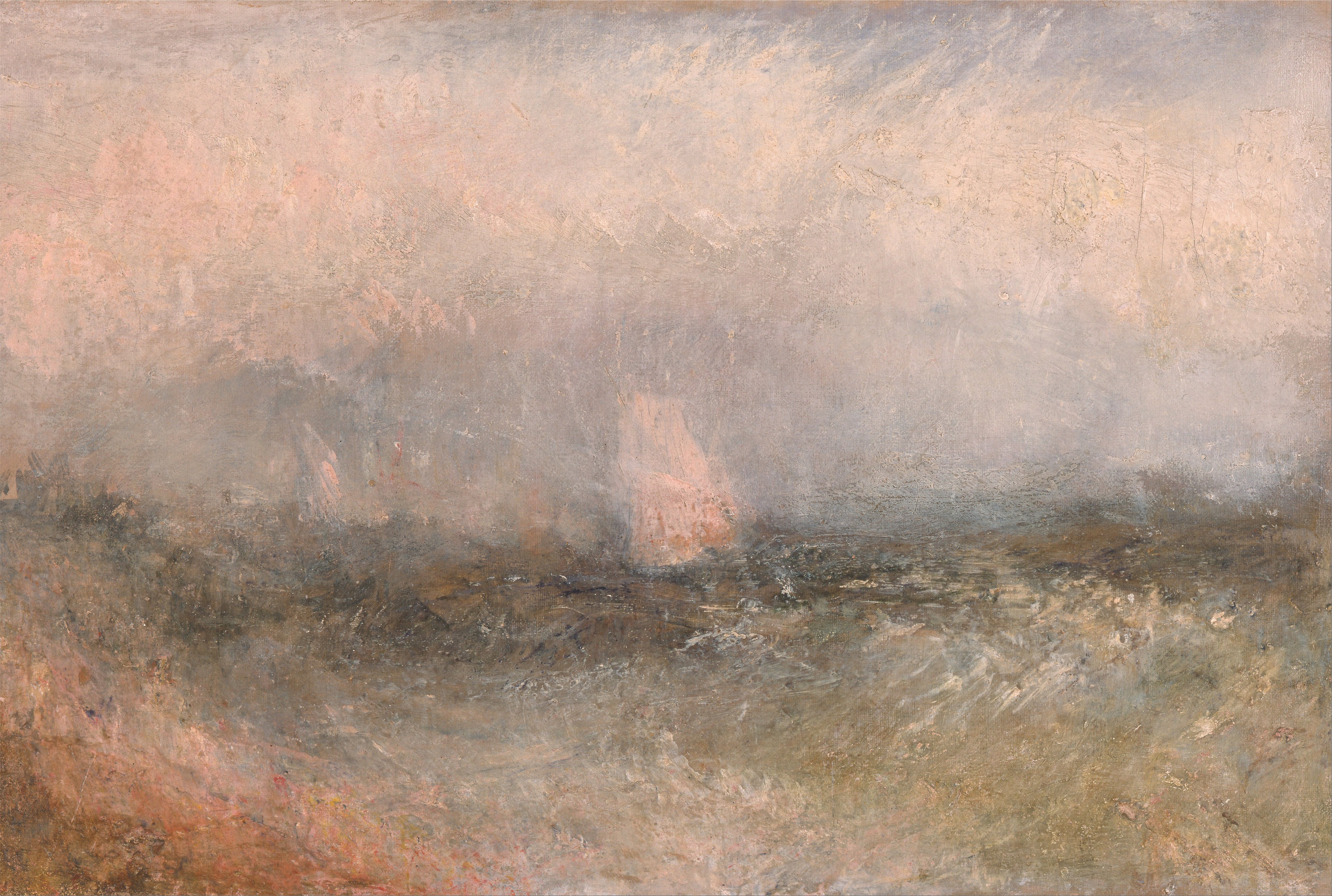 Reproduction du tableau « Squally Weather - J. M. W. Turner » par Alpha Reproduction en peinture à l’huile