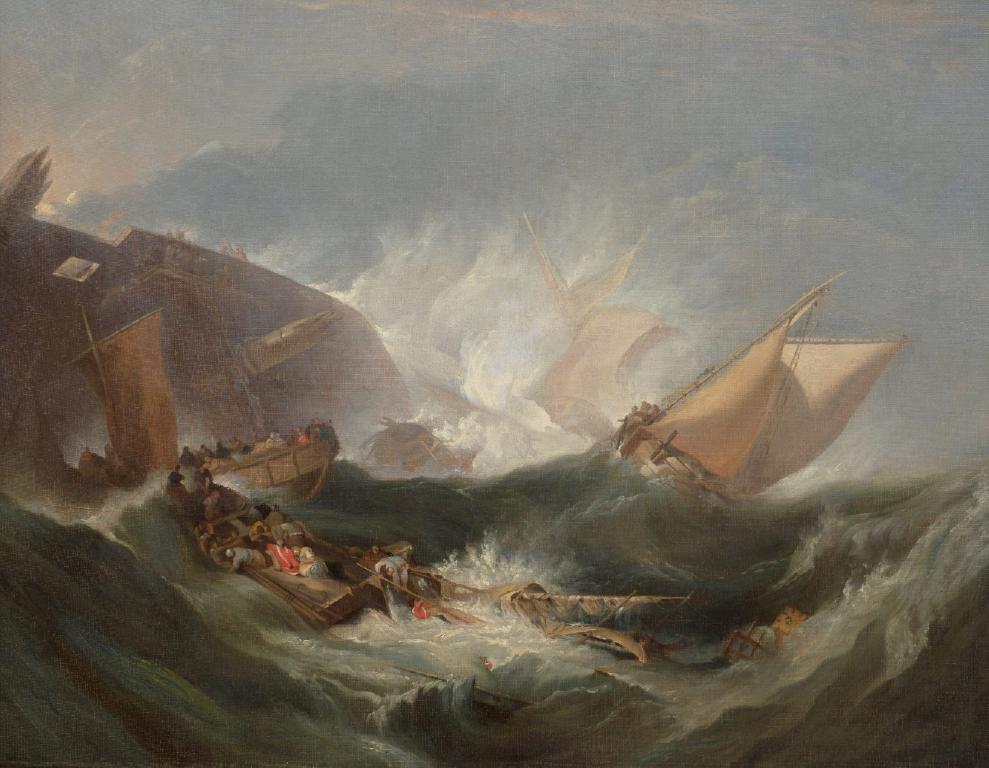 Reproduction du tableau « The Wreck of a transport ship - J. M. W. Turner » par Alpha Reproduction en peinture à l’huile