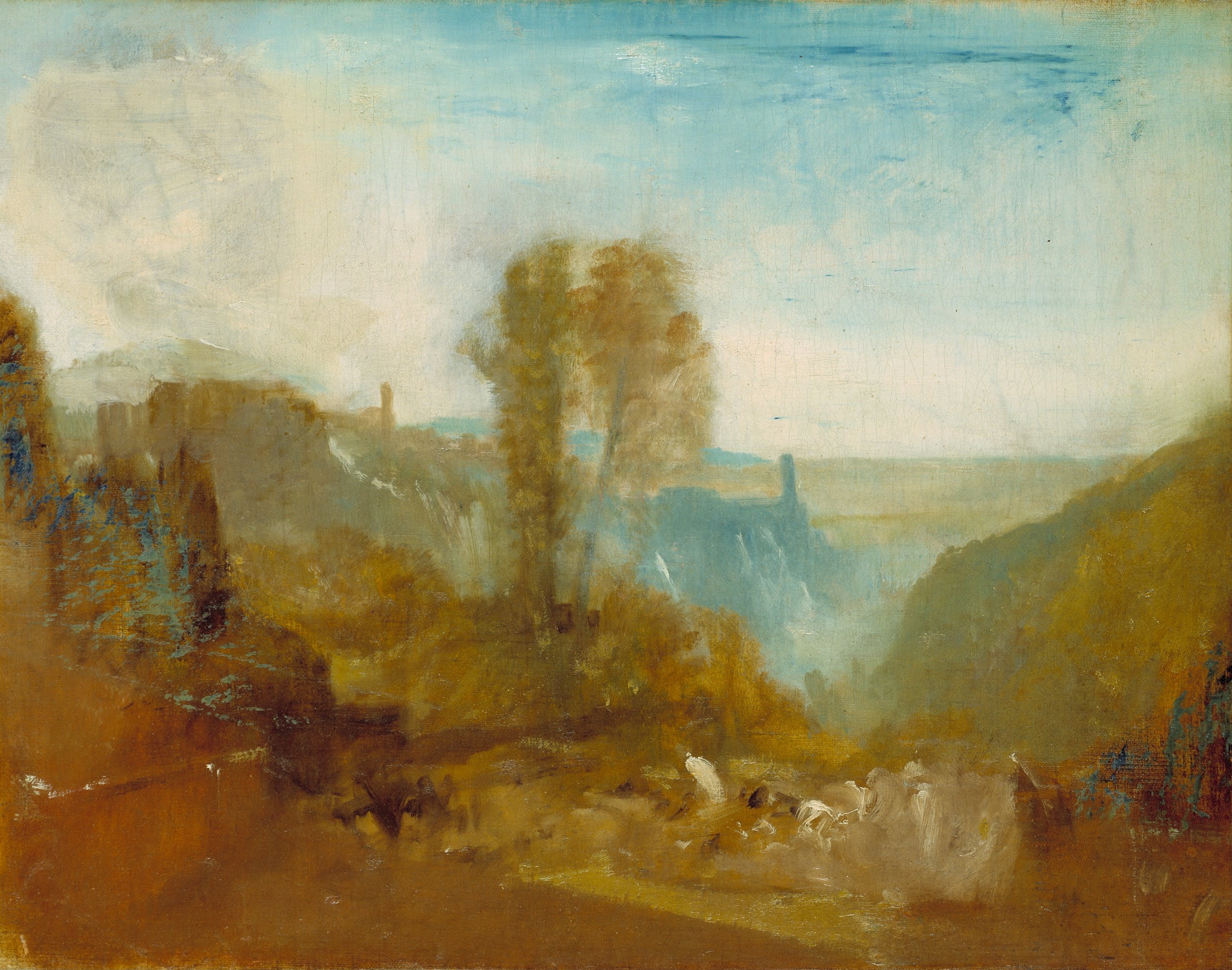 Reproduction du tableau « Tivoli, the Cascatelle - J. M. W. Turner » par Alpha Reproduction en peinture à l’huile
