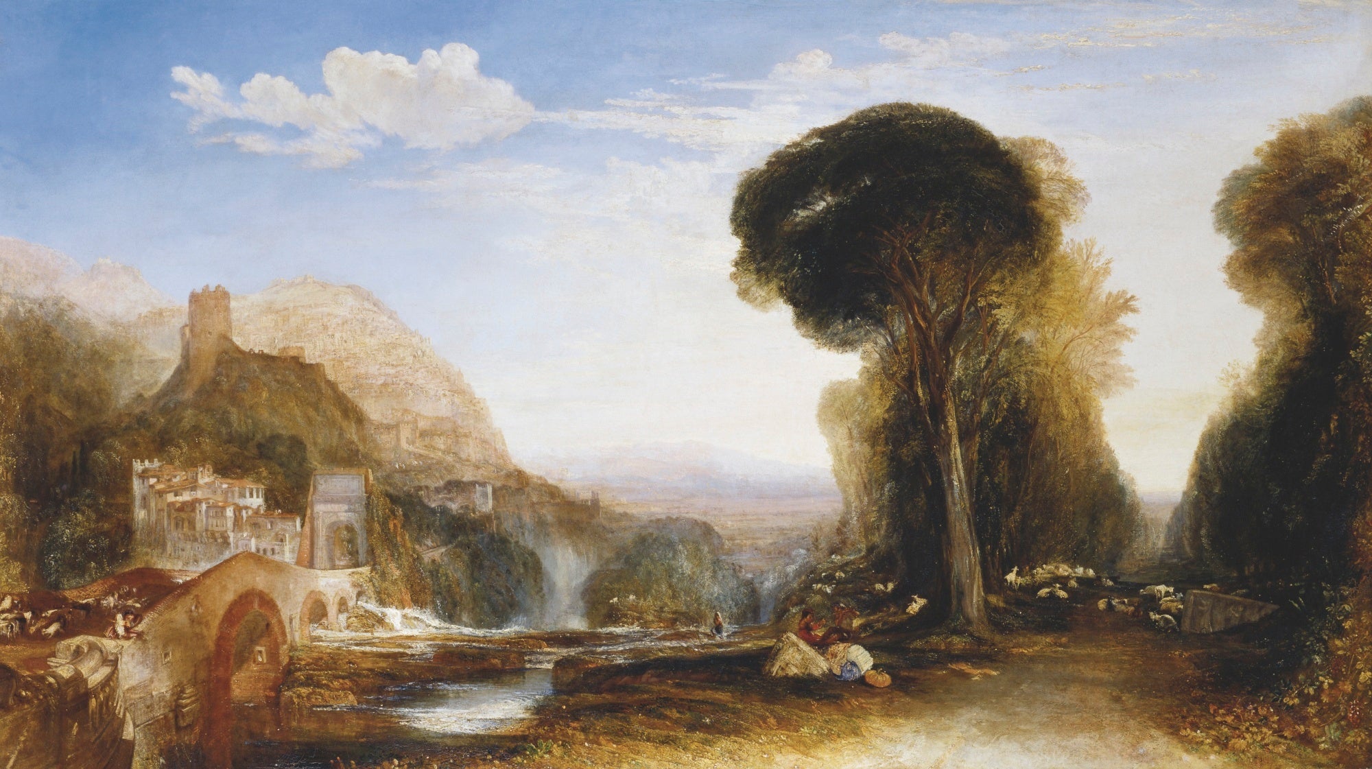 Reproduction du tableau « Palestrina - Composition - J. M. W. Turner » par Alpha Reproduction en peinture à l’huile
