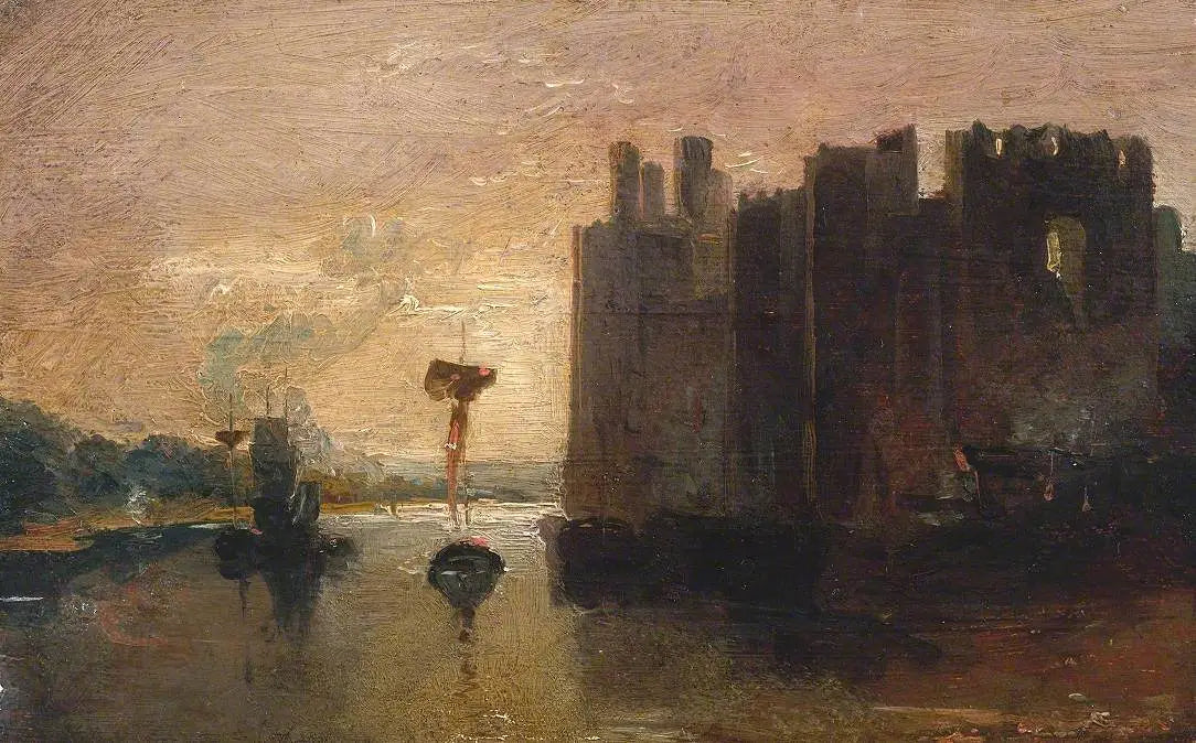 Reproduction du tableau « Caernarvon Castle - J. M. W. Turner » par Alpha Reproduction en peinture à l’huile