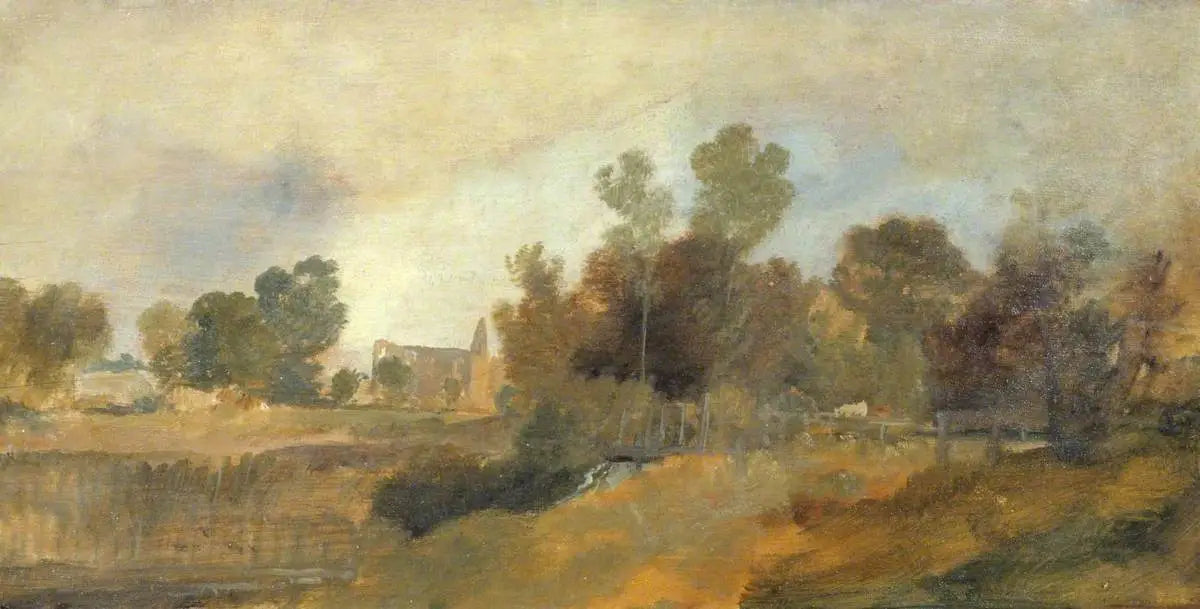 Reproduction du tableau « Newark Abbey on the Wey - J. M. W. Turner » par Alpha Reproduction en peinture à l’huile
