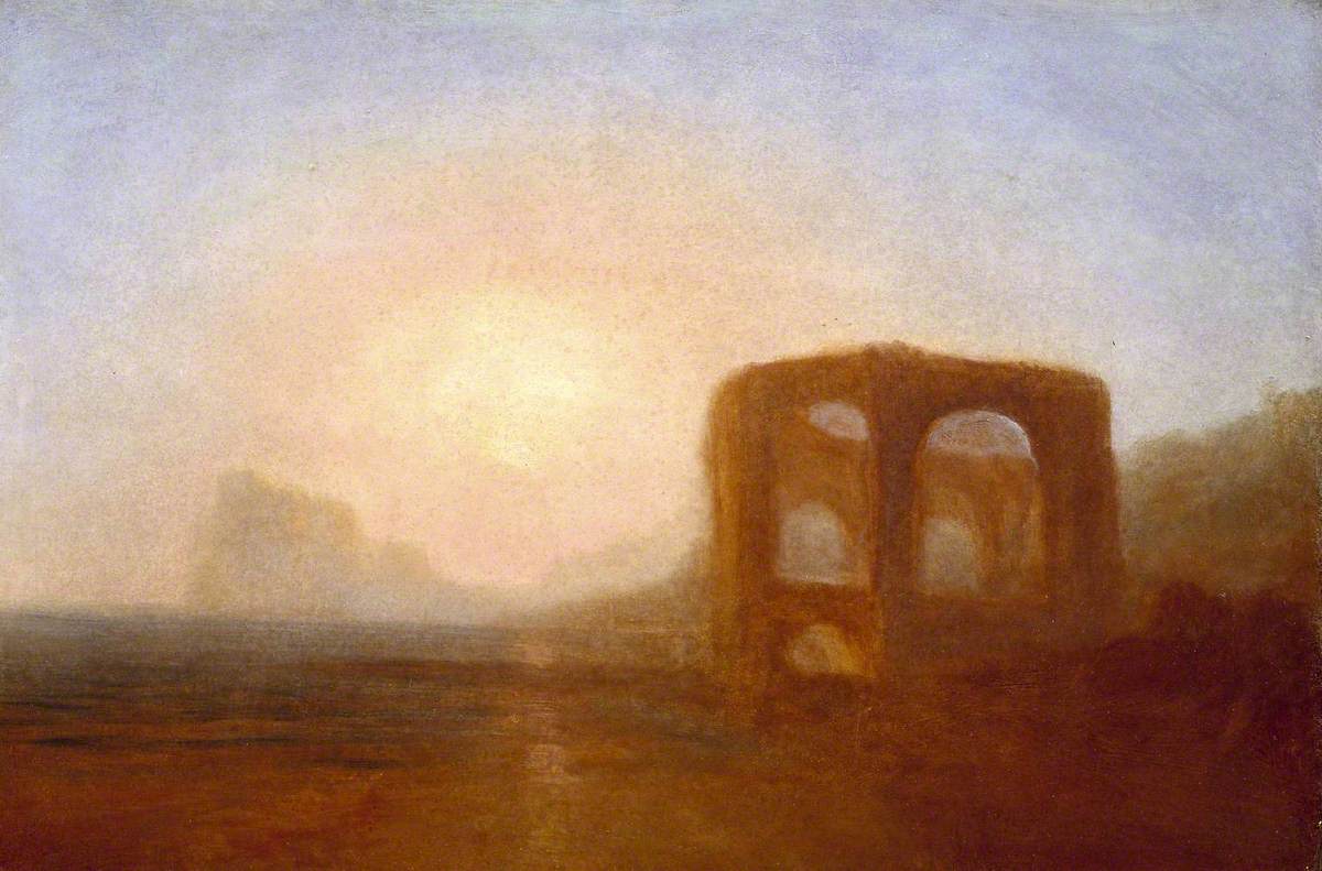 Reproduction du tableau « Seacoast with Ruin, probably the Bay of Baiae - J. M. W. Turner » par Alpha Reproduction en peinture à l’huile
