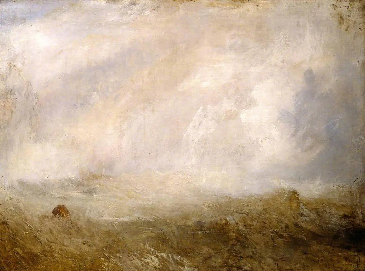 Reproduction du tableau « Seascape with Buoy - J. M. W. Turner » par Alpha Reproduction en peinture à l’huile