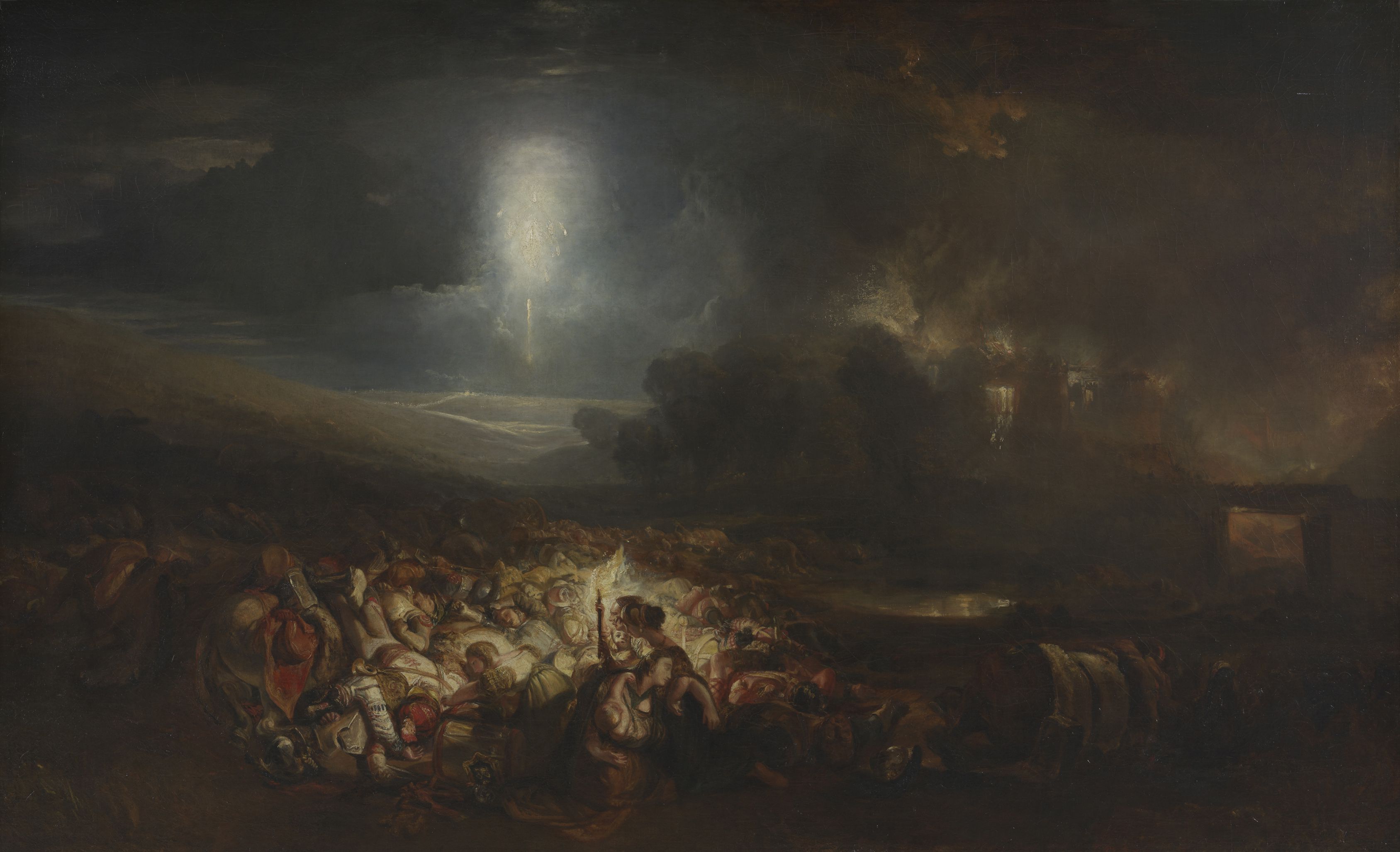 Reproduction du tableau « The Field of Waterloo - J. M. W. Turner » par Alpha Reproduction en peinture à l’huile