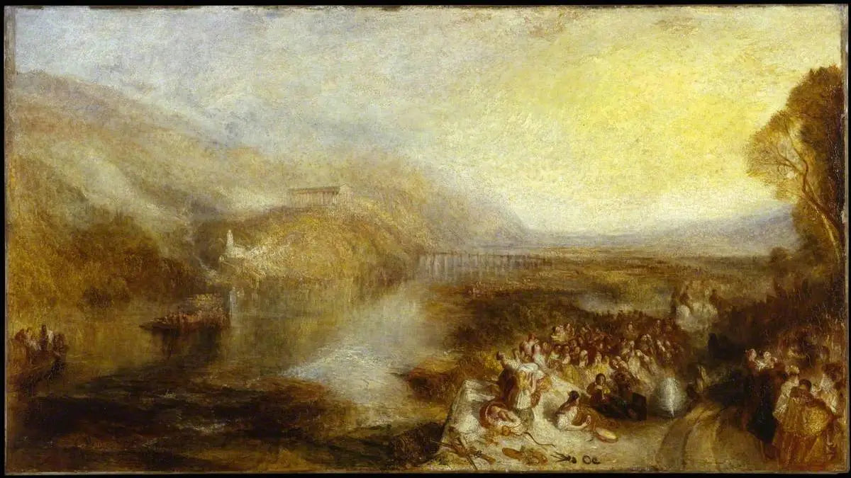 Reproduction du tableau « The Opening of the Wallhalla, 1842 - J. M. W. Turner » par Alpha Reproduction en peinture à l’huile
