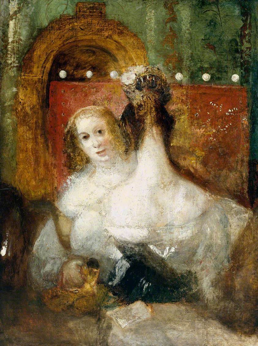 Reproduction du tableau « Two Women with a Letter - J. M. W. Turner » par Alpha Reproduction en peinture à l’huile