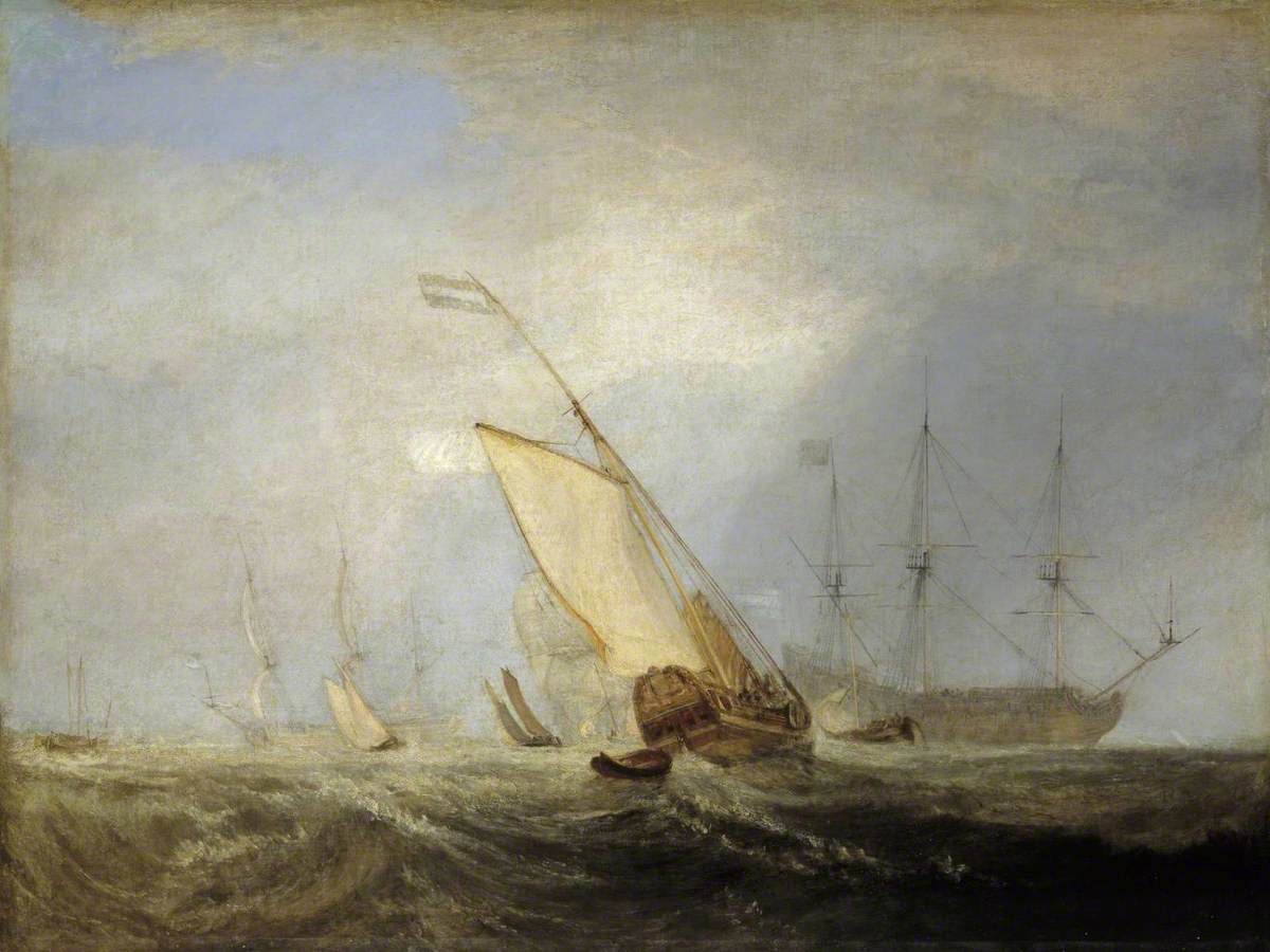 Reproduction du tableau « Van Tromp Returning after the Battle off the Dogger Bank - J. M. W. Turner » par Alpha Reproduction en peinture à l’huile