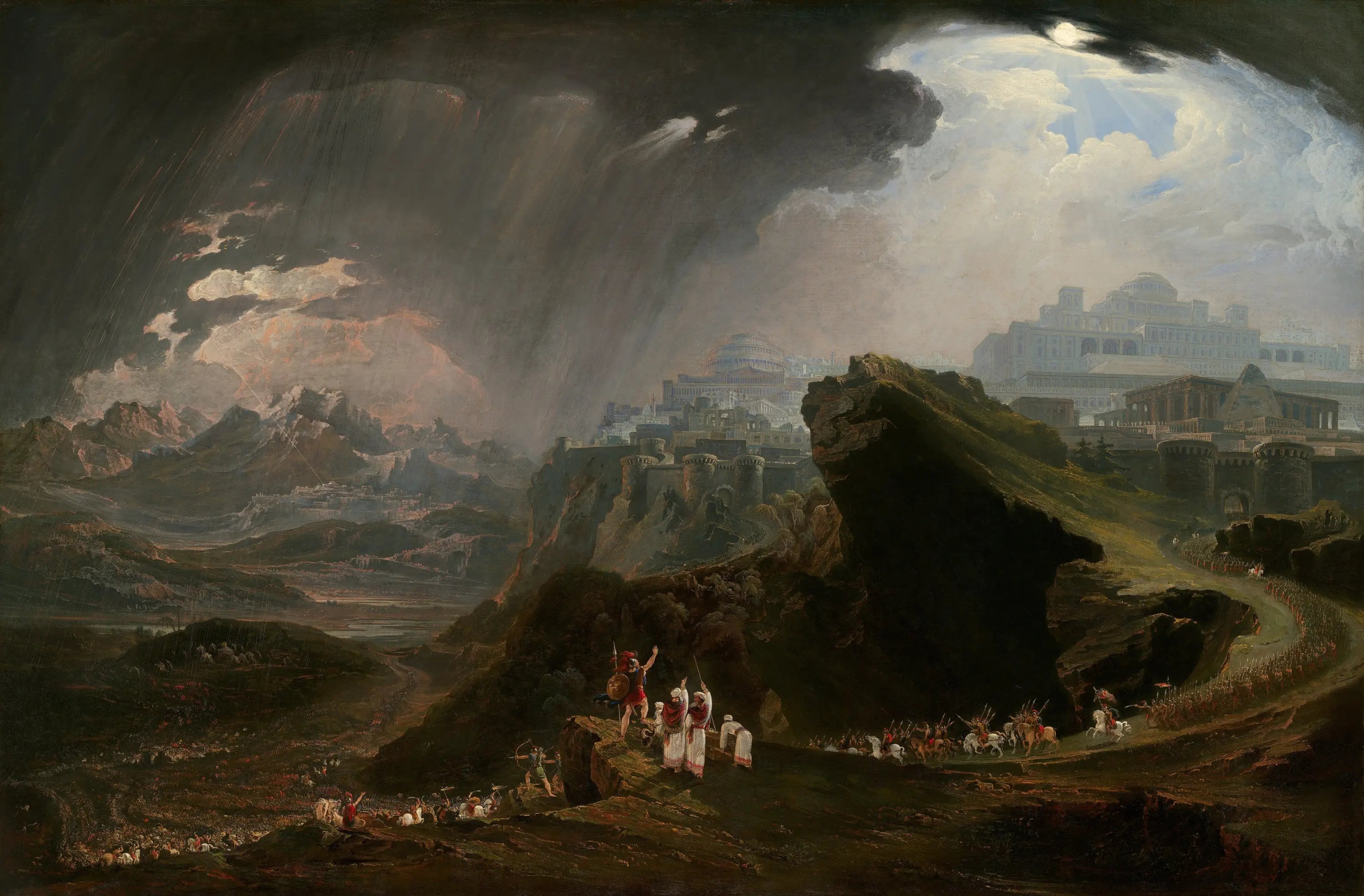 Josué ordonnant au soleil de s’arrêter sur Gabaon - John Martin - Alpha Reproduction