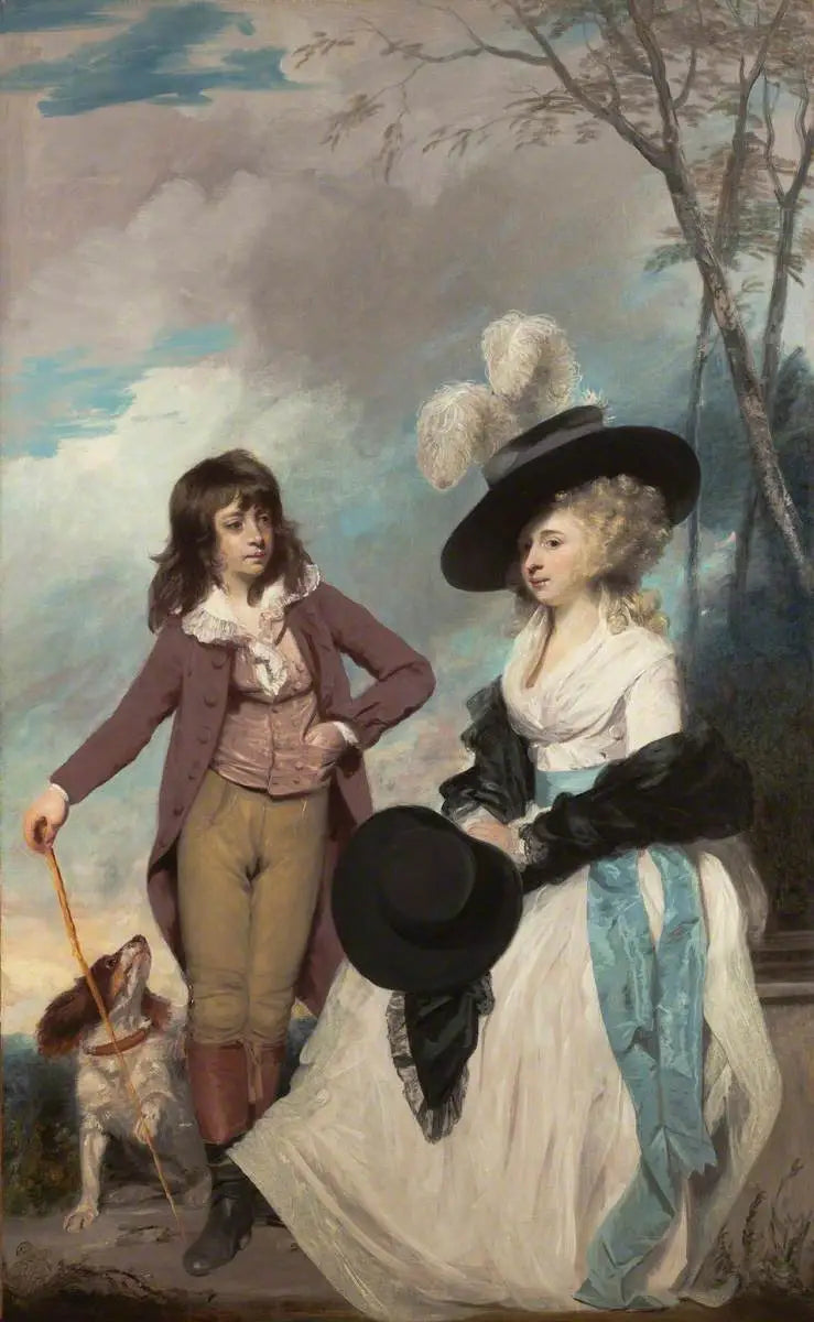 Maria Marow Gideon et son frère William - Joshua Reynolds - Alpha Reproduction