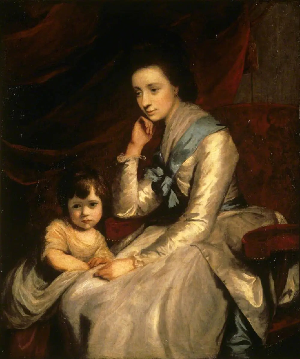 L’honorable Theresa Robinson Mme Parker (1744-1775) et son fils John Parker futur 1er comte de Morley (1772-1840)