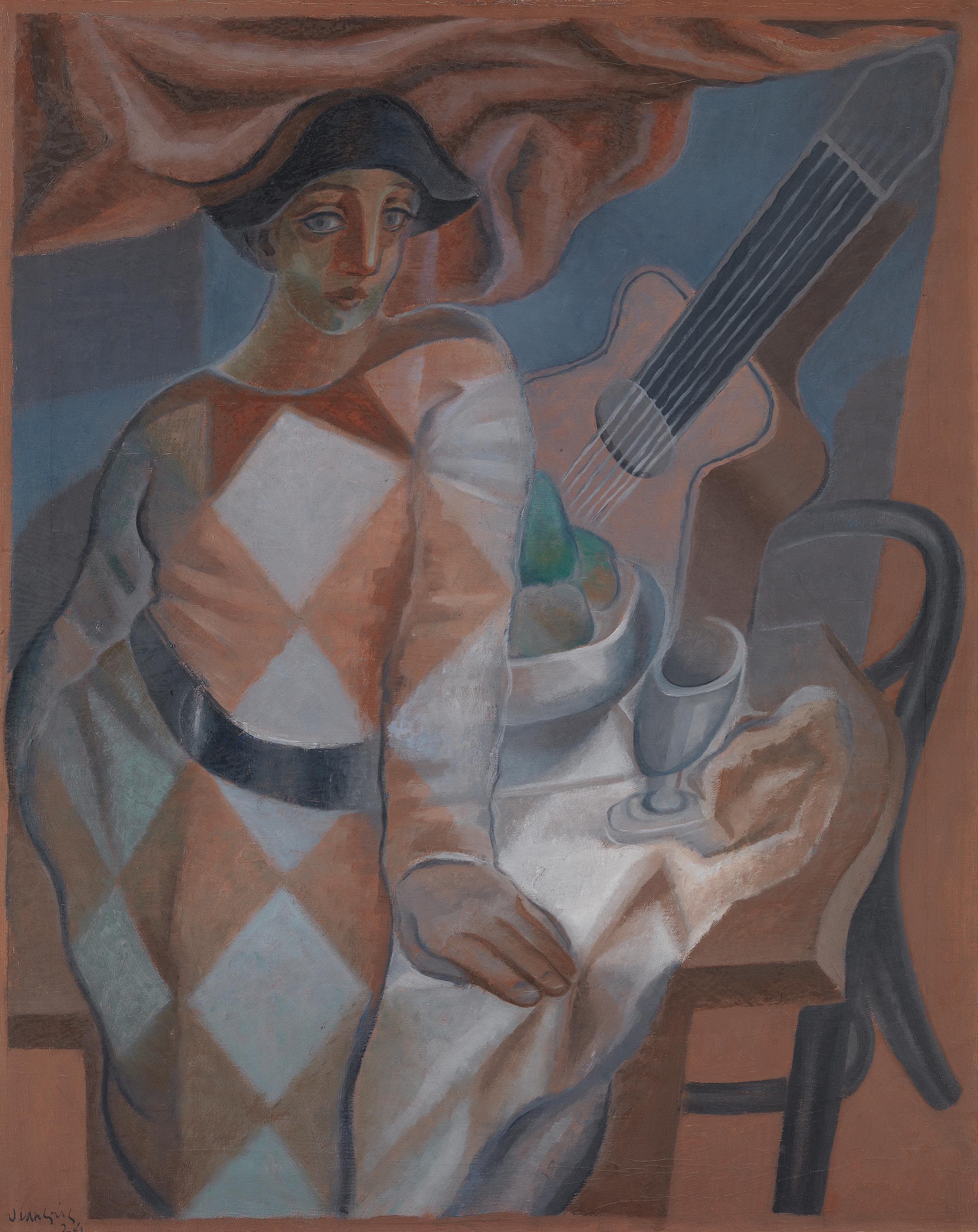 Arlequin devant une table - Juan Gris