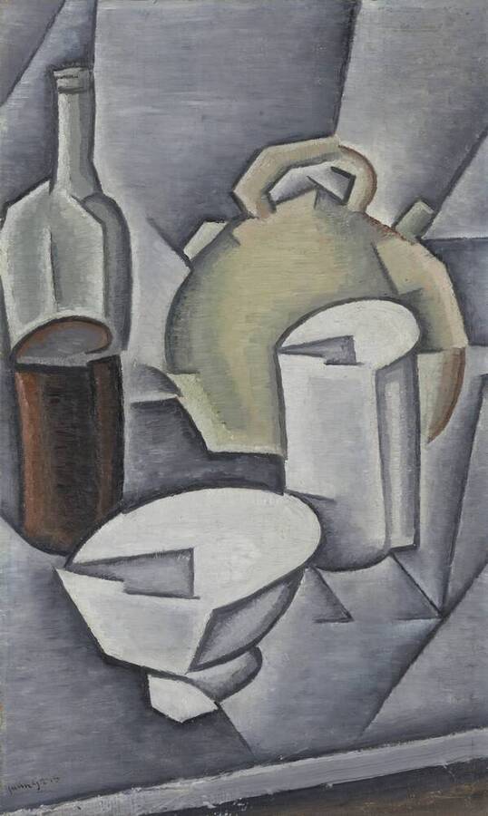 Bouteille et cruche - Juan Gris