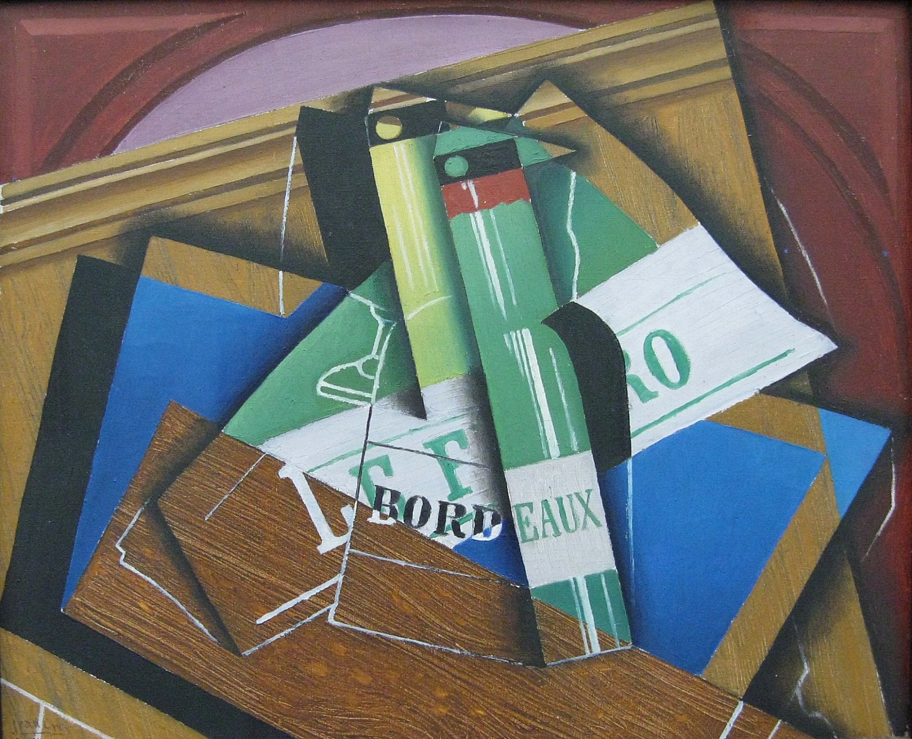 La Bouteille de Bordeaux - Juan Gris