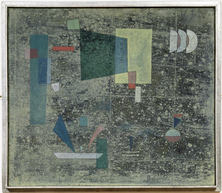 Reproduction du tableau « Dégagement ralenti - Vassily Kandinsky » par Alpha Reproduction en peinture à l’huile