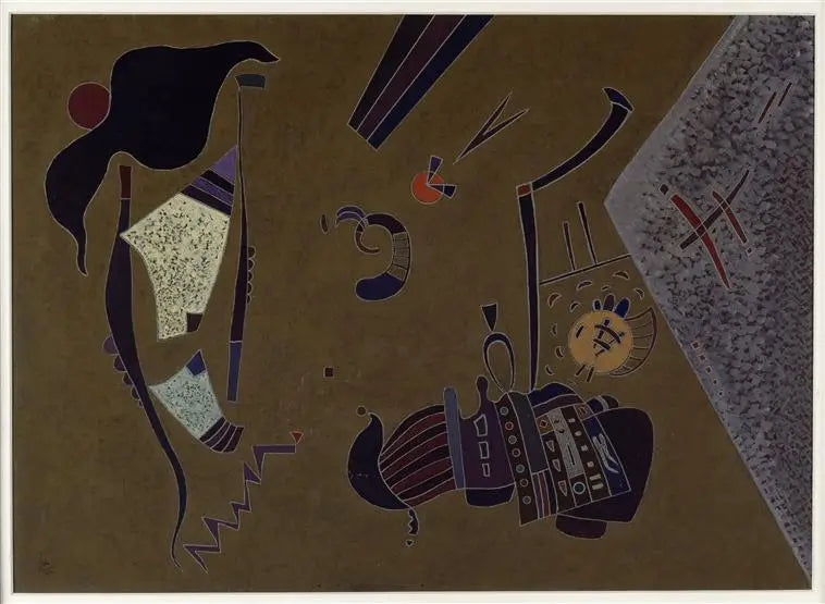 Reproduction du tableau « Le Petit Rond rouge - Vassily Kandinsky » par Alpha Reproduction en peinture à l’huile