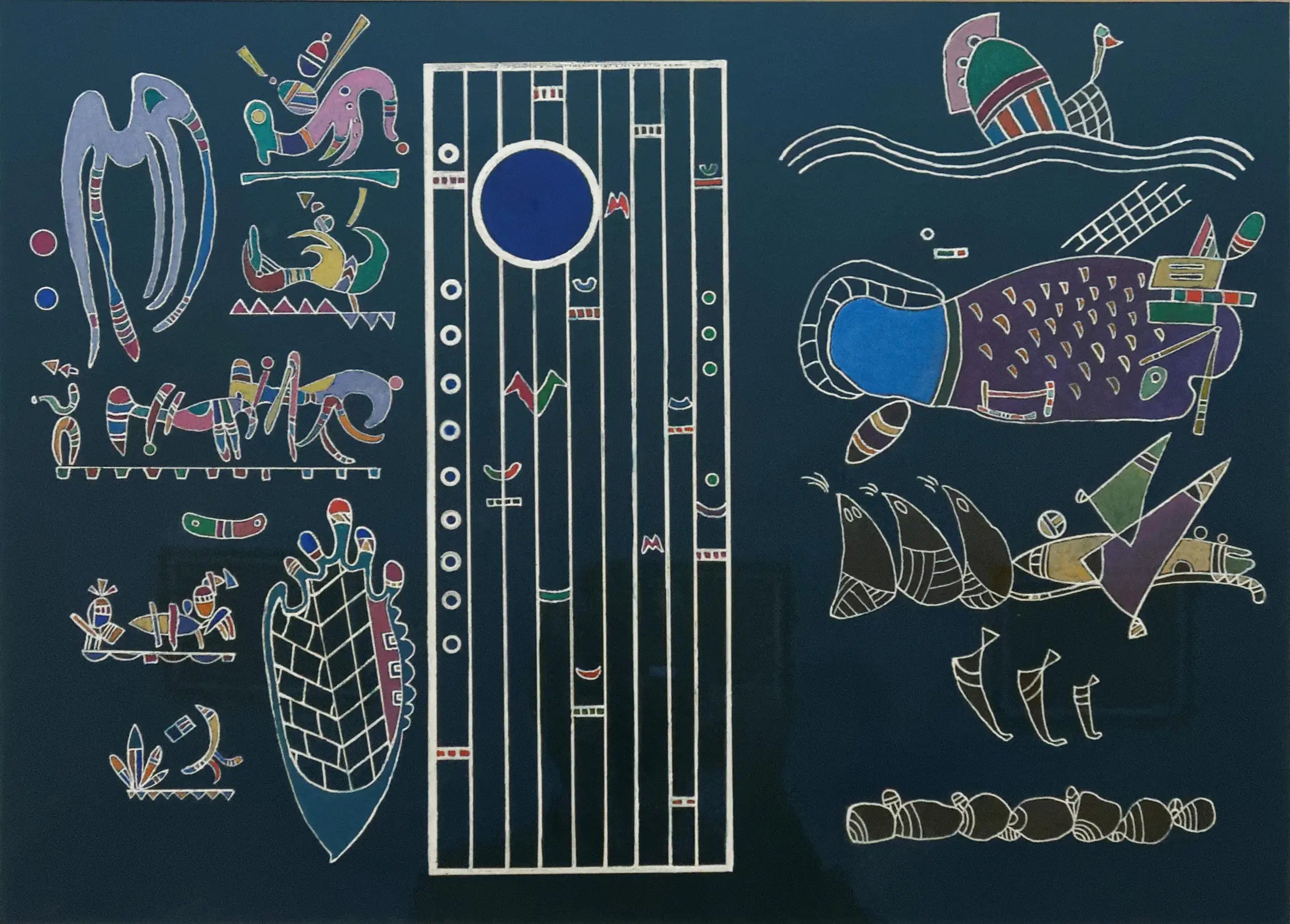 Reproduction du tableau « Sans titre - Vassily Kandinsky » par Alpha Reproduction en peinture à l’huile