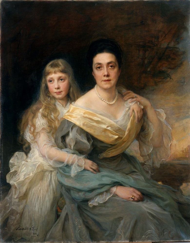 Ritratto di una signora e sua figlia - Philip de Laszlo