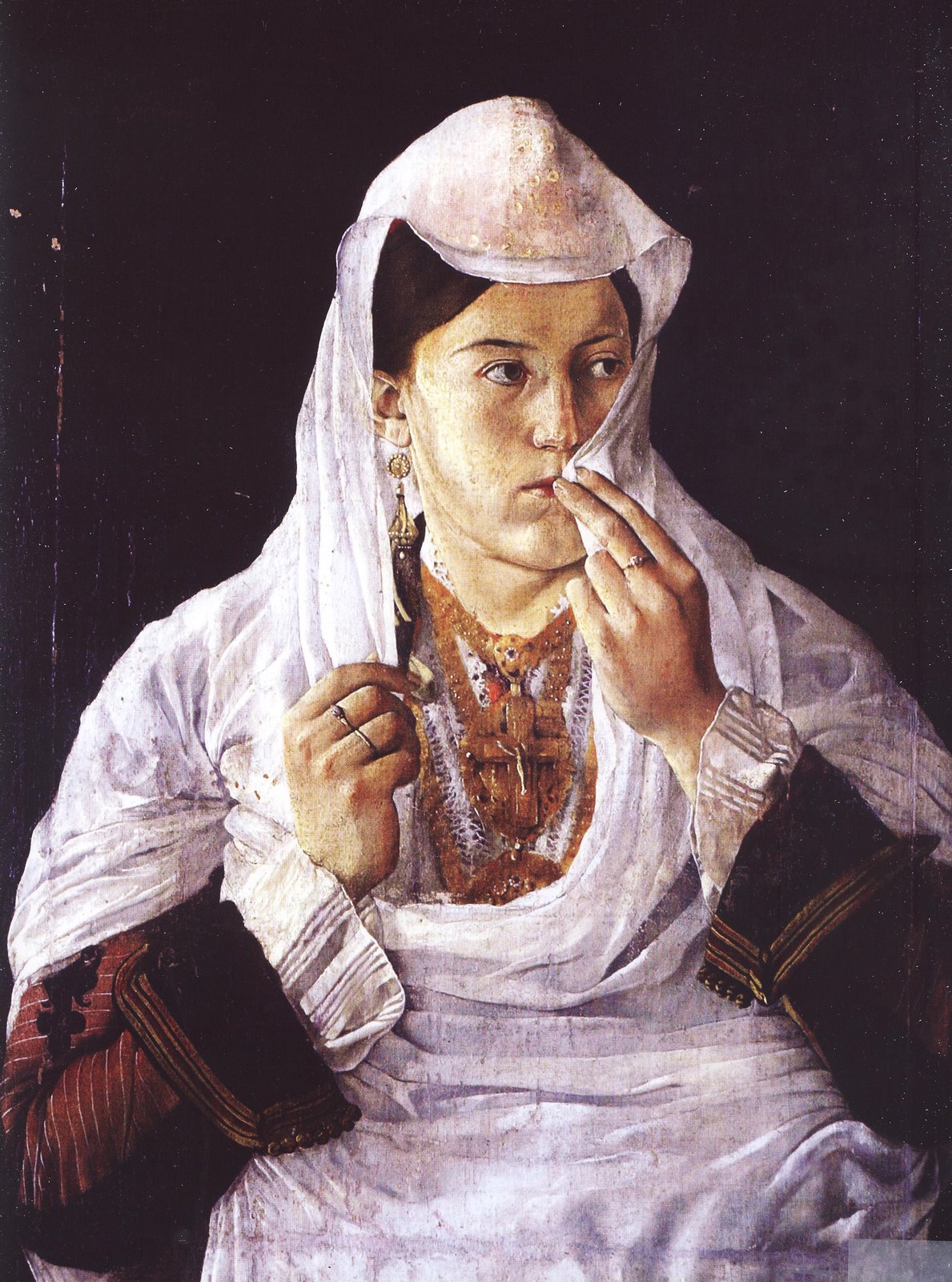 Notre sœur Tone, Kolë Idromeno, 1883, huile sur toile