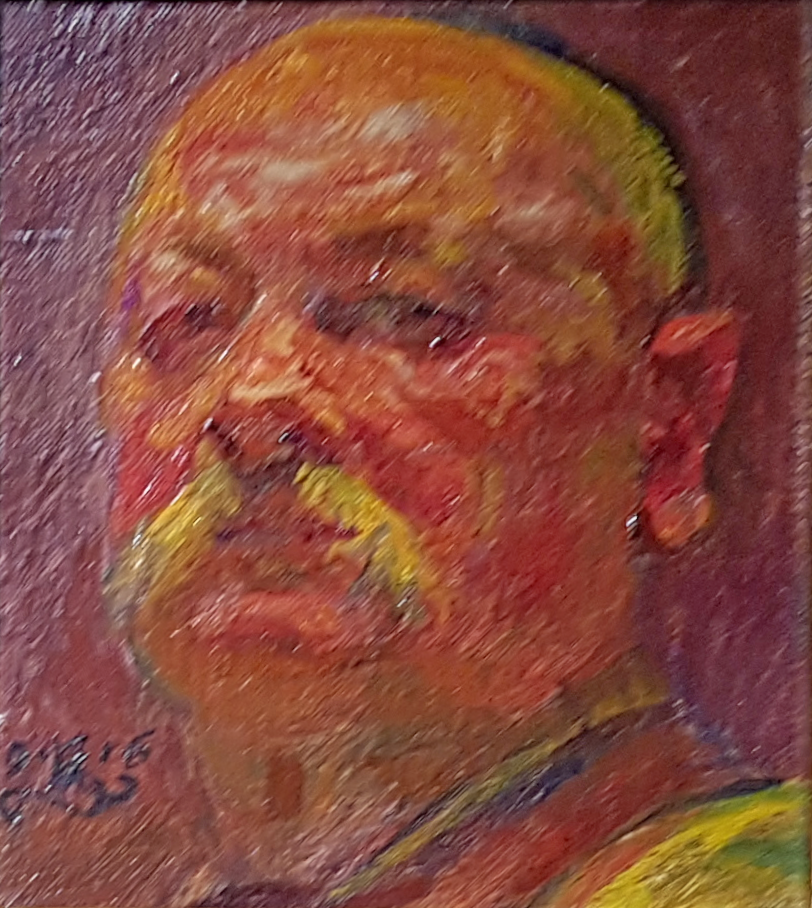 Autoportrait de 1916, Kristian Zahrtmann, 1916