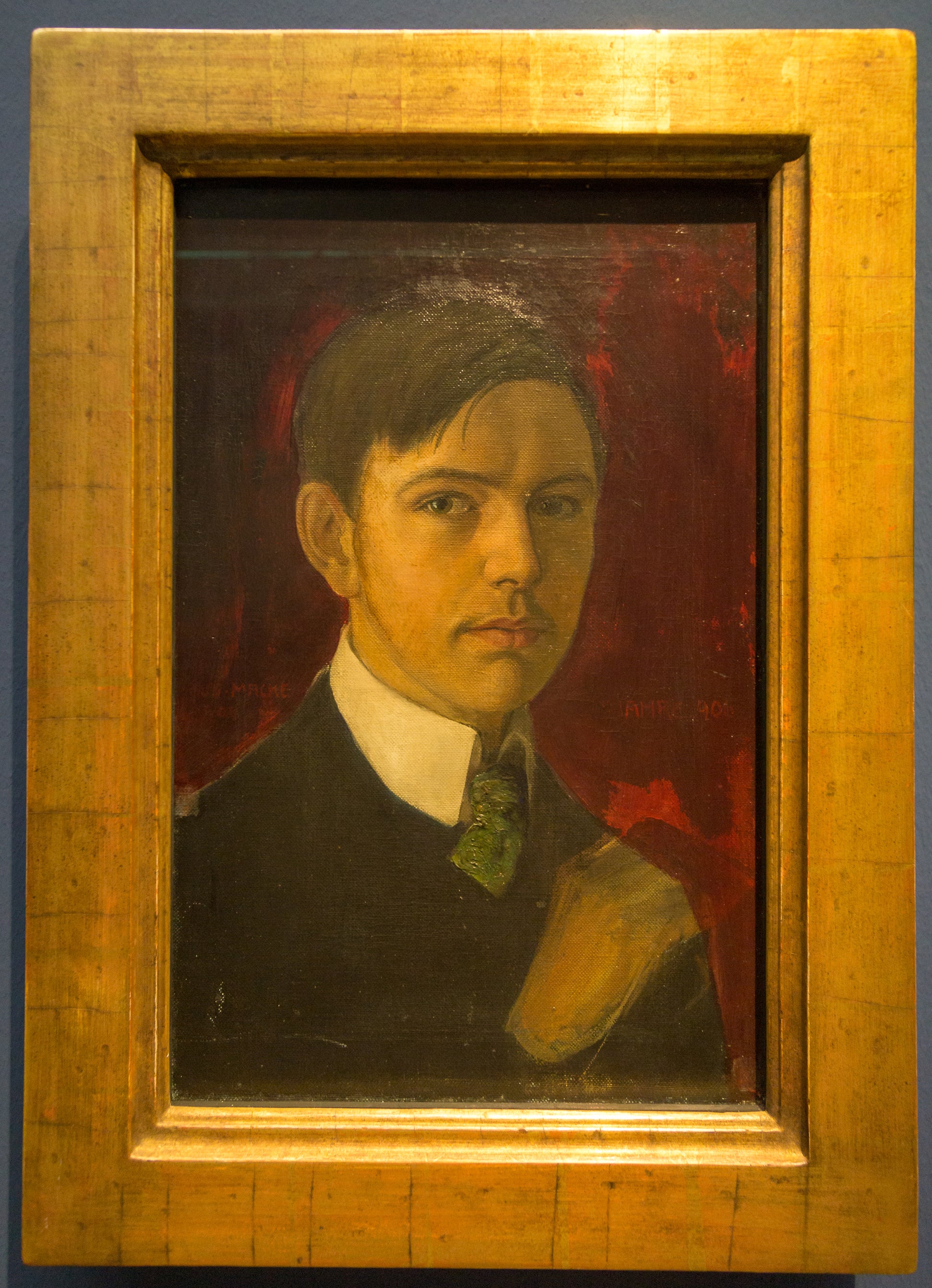 Reproduction du tableau « Autoportrait - August Macke » par Alpha Reproduction en peinture à l’huile