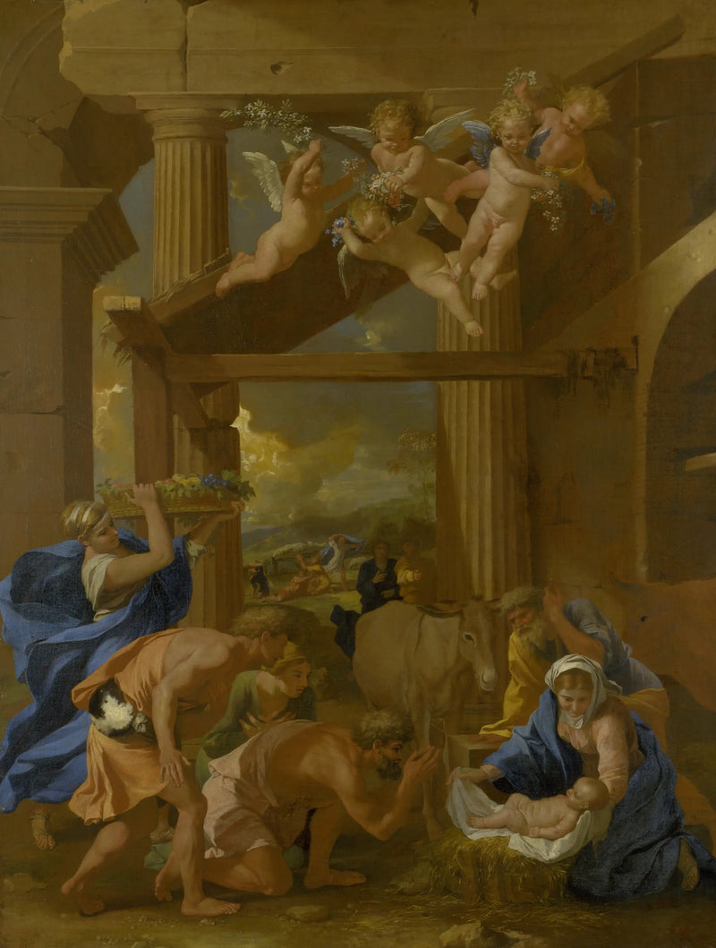 L'Adorazione dei pastori - Nicolas Poussin