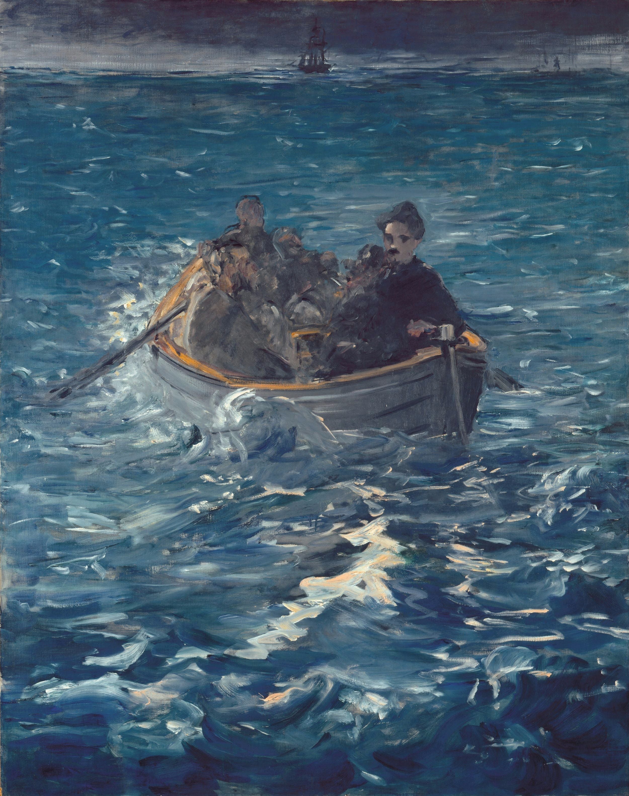 Reproduction du tableau « L'Évasion de Rochefort - Édouard Manet » par Alpha Reproduction en peinture à l’huile
