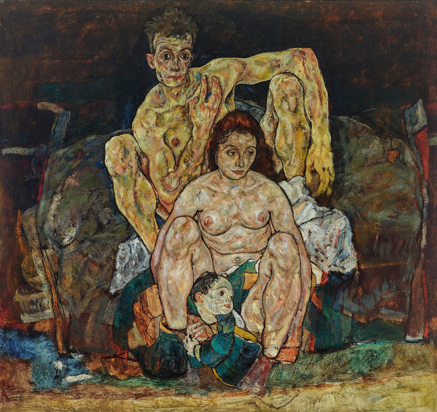 👨‍👩‍👦 La Famiglia – Egon Schiele (1918)