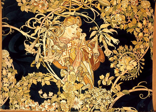 La Donna con le margherite – Alfons Mucha (circa 1899)
