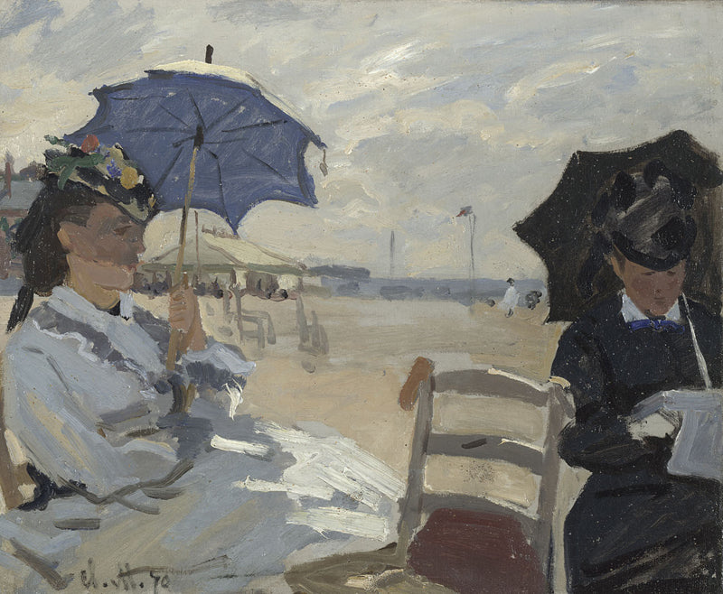 🌤️ La Spiaggia a Trouville – Claude Monet (1870)