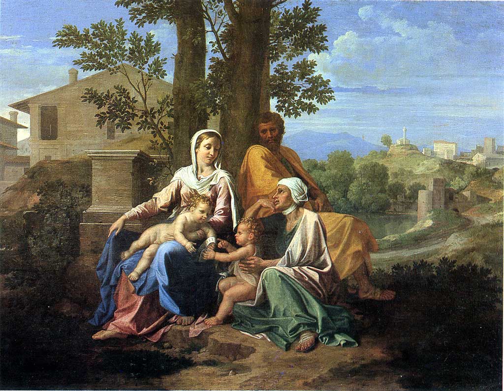 La Sacra Famiglia – Nicolas Poussin (circa 1650)