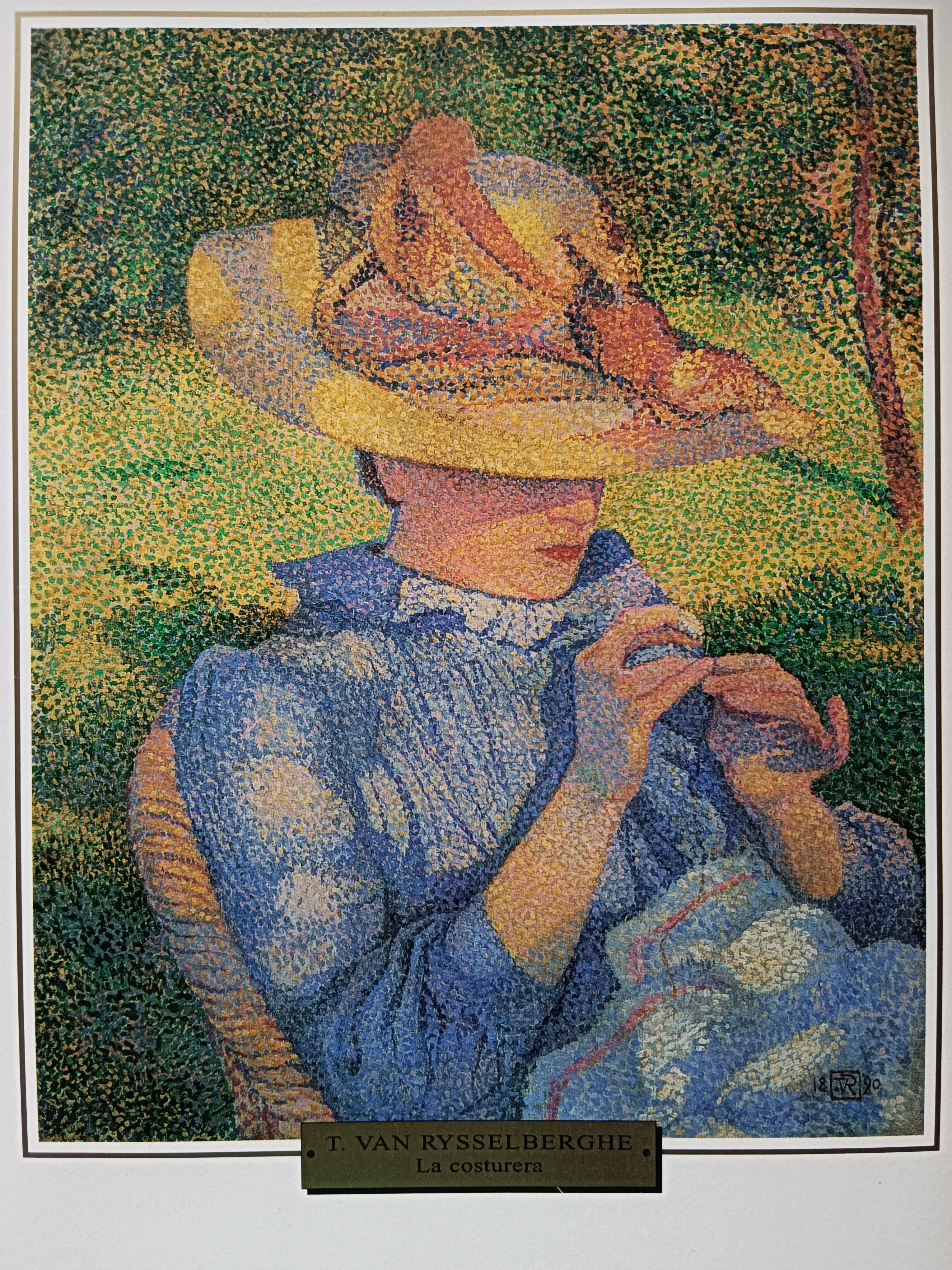 Le Chapeau de Paille - Théo van Rysselberghe - Alpha Reproduction