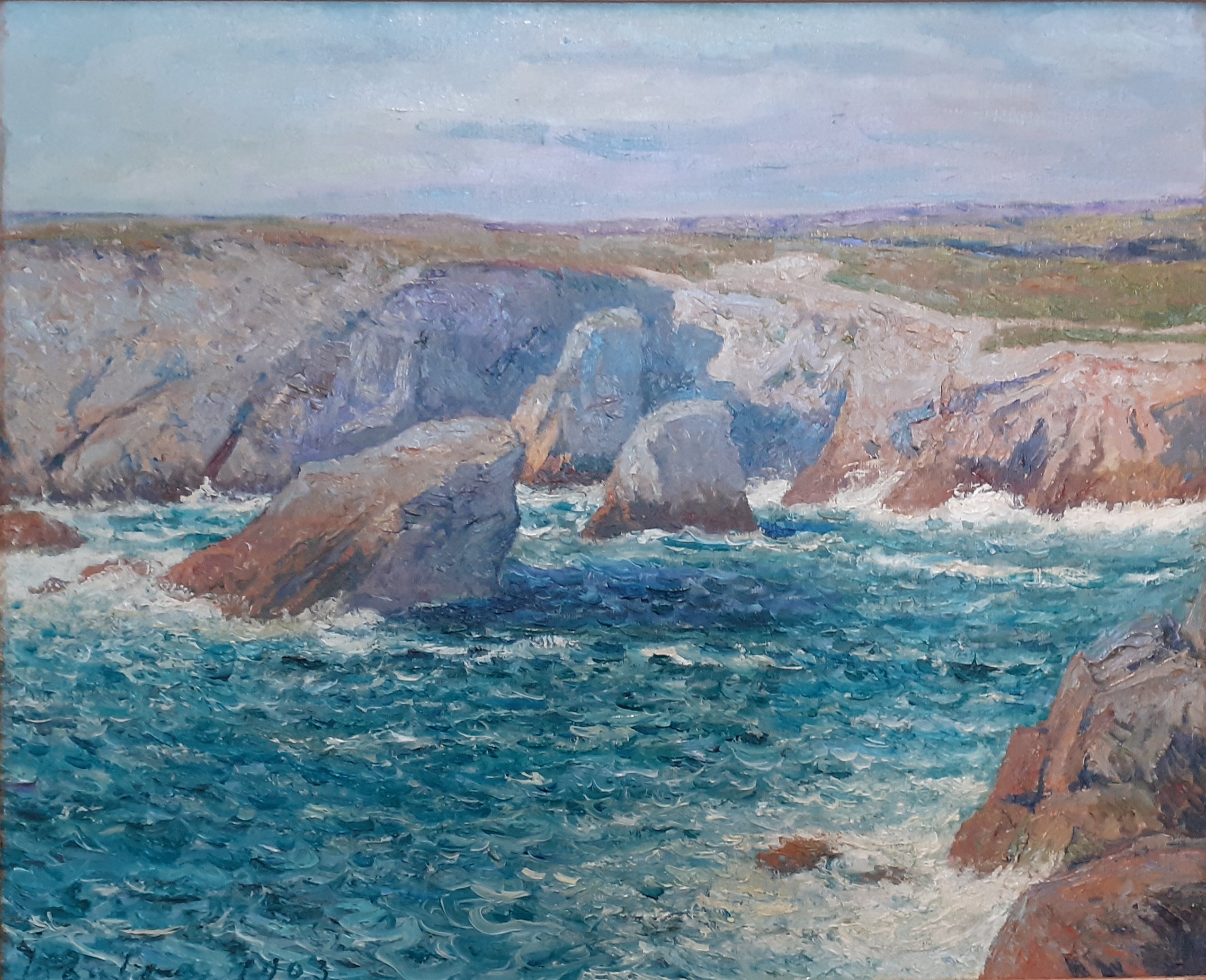 La Crique côte sauvage Quiberon - Maxime Maufra - Alpha Reproduction