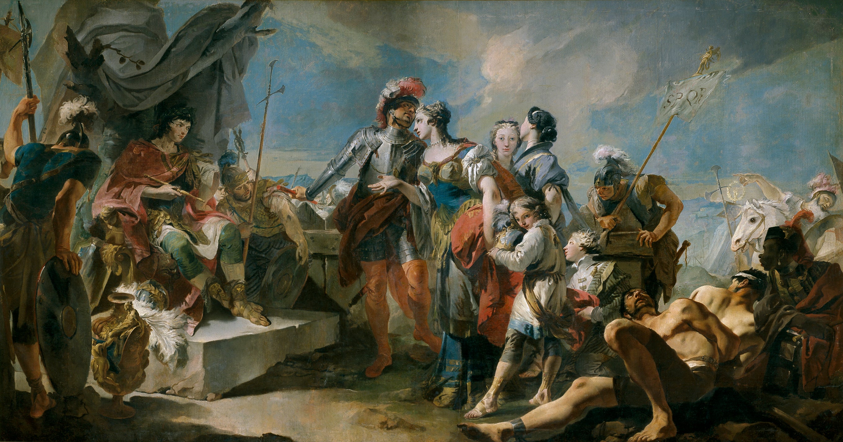 La Reine Zénobie devant l'Empereur Aurélien - Giovanni Battista Tiepolo